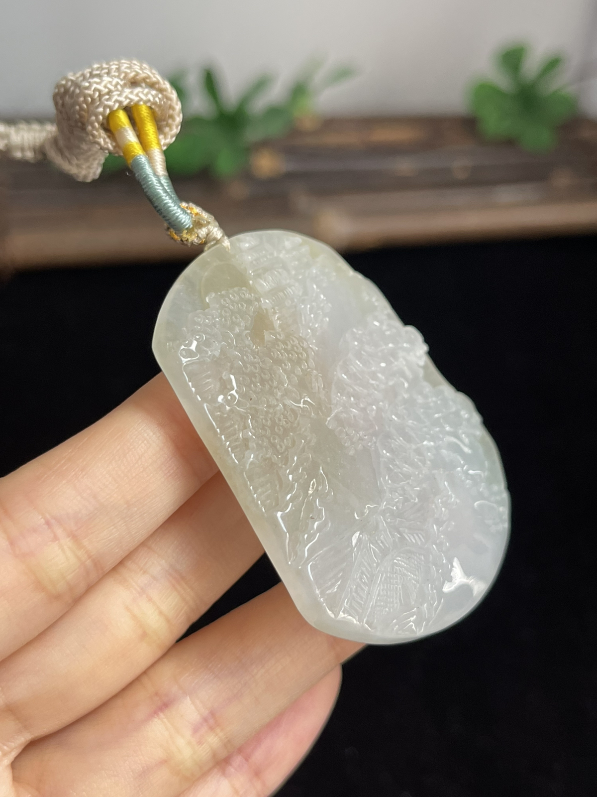 翡翠山水牌