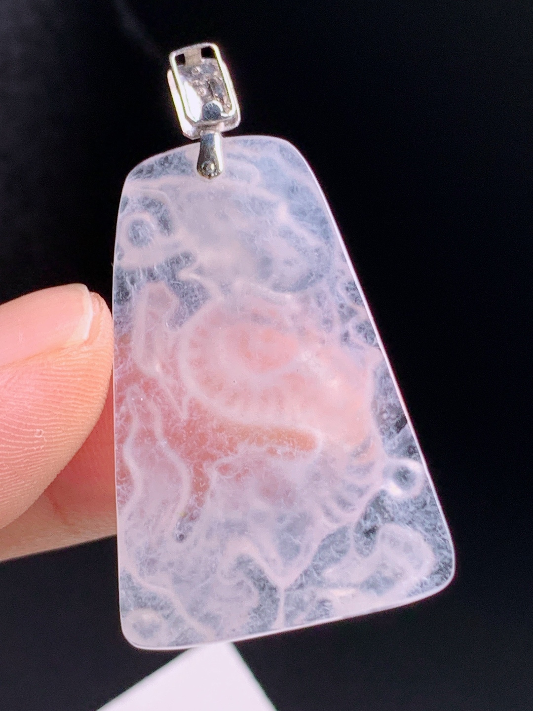 ️ 冰种龙牌吊坠，玉质通透胶感十足，雕工立体大气，霸气耐看 裸石36.7-24-5 整体45 13