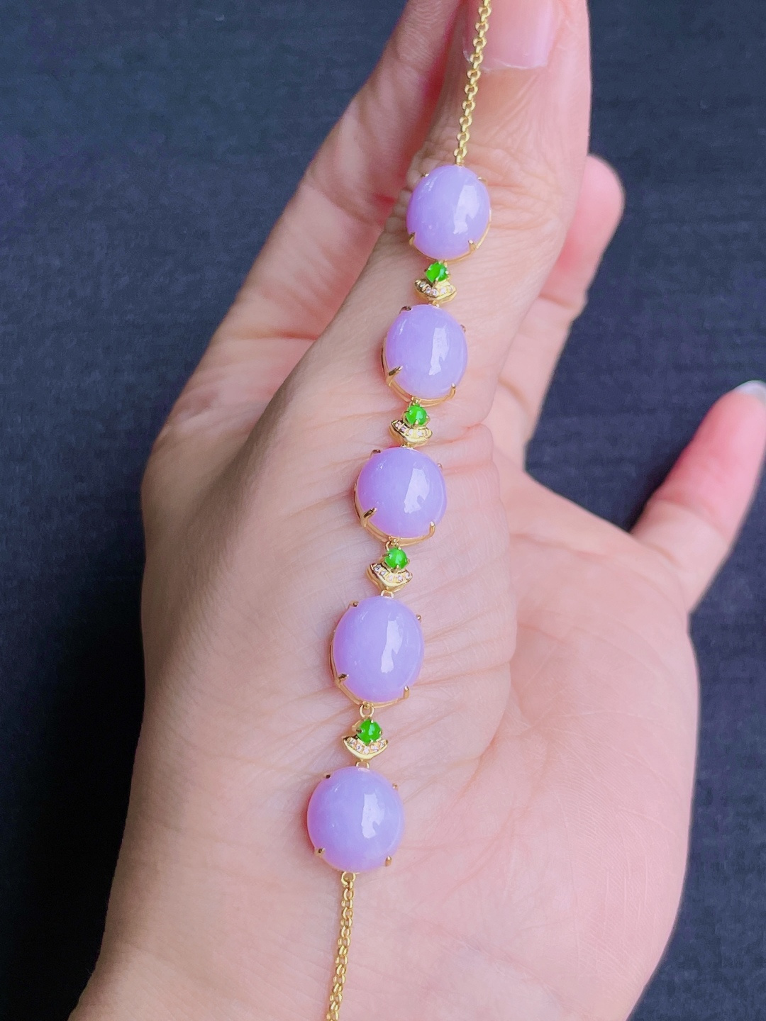 ️紫蛋面手链，晶莹剔透，新颖时尚，10.4-10-5