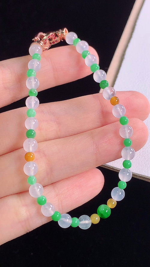 ️多彩手链，尺寸:4.8-4.8mm 17