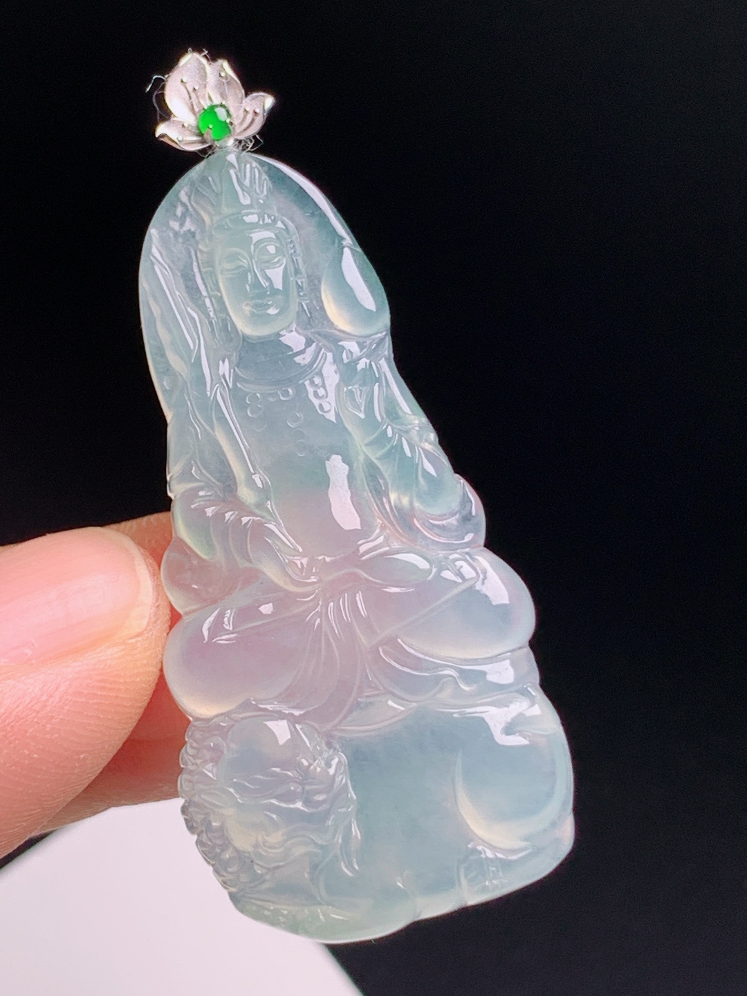 ️ 文殊菩萨吊坠，刚性十足通透起胶，法相庄严智慧护身 080720