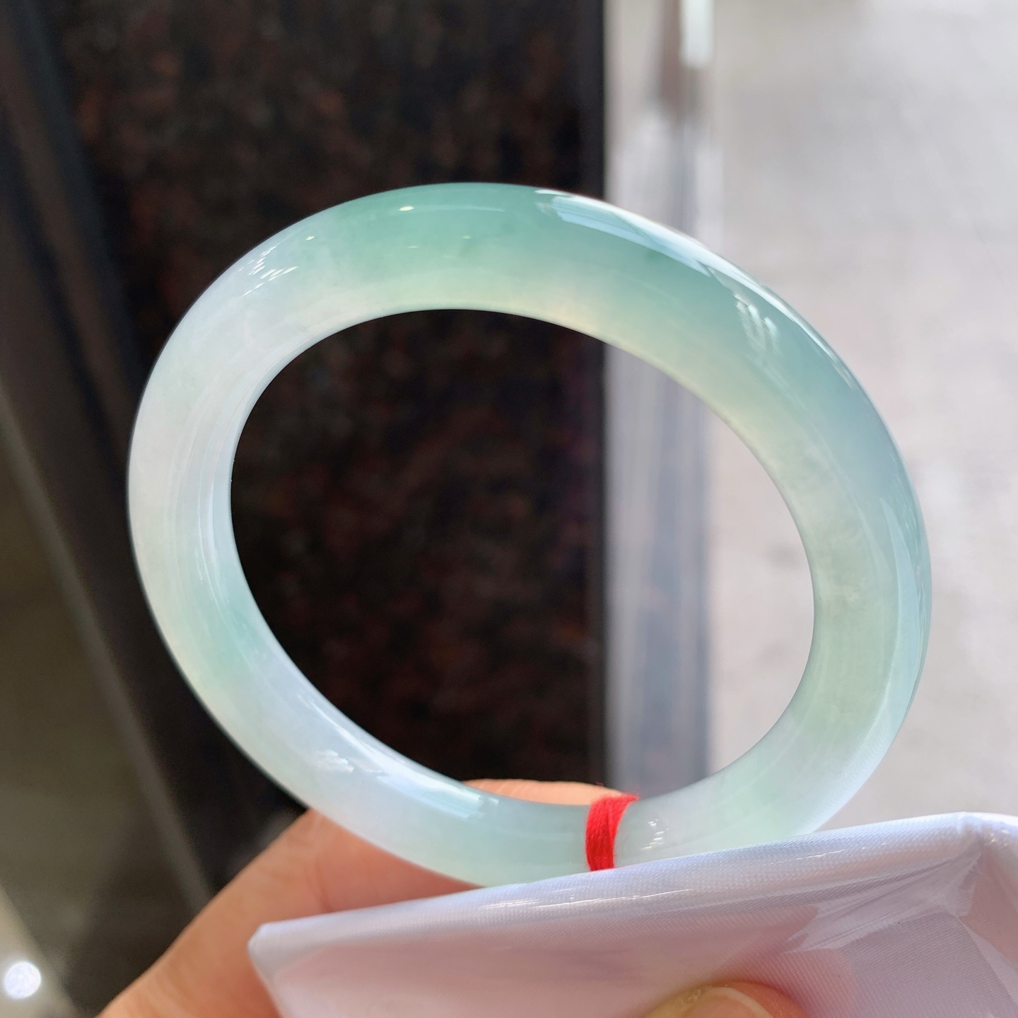 圆条冰晴飘花 微细纹 尺寸：51/8.7 冰润