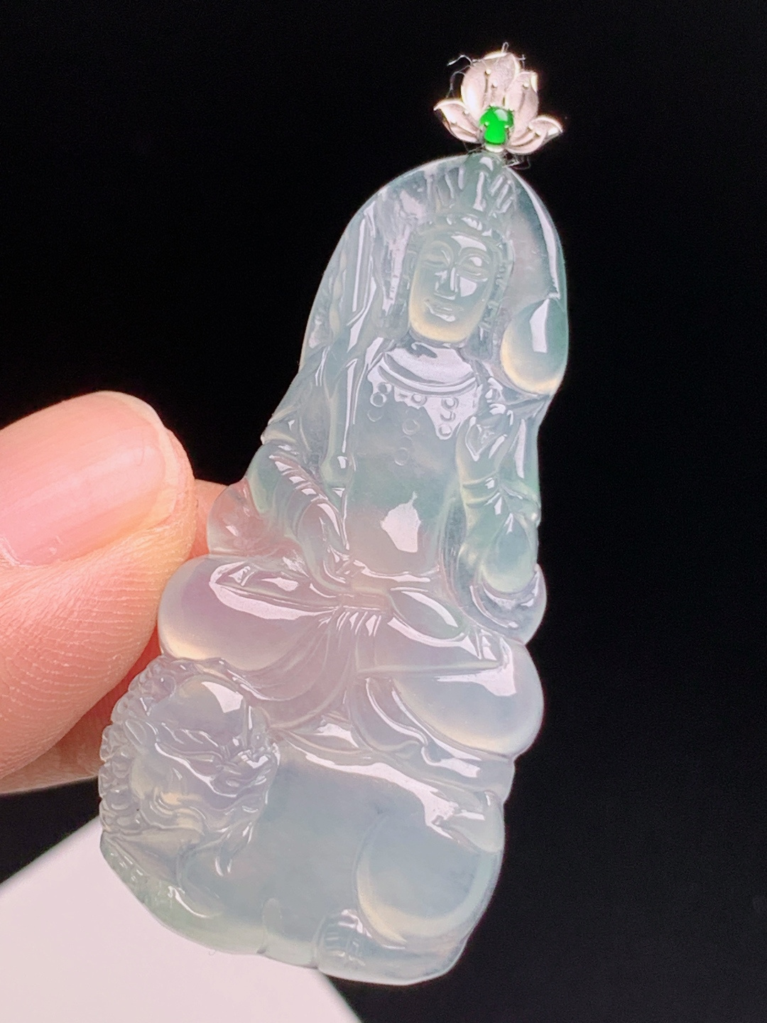 ️ 文殊菩萨吊坠，刚性十足通透起胶，法相庄严智慧护身 080720