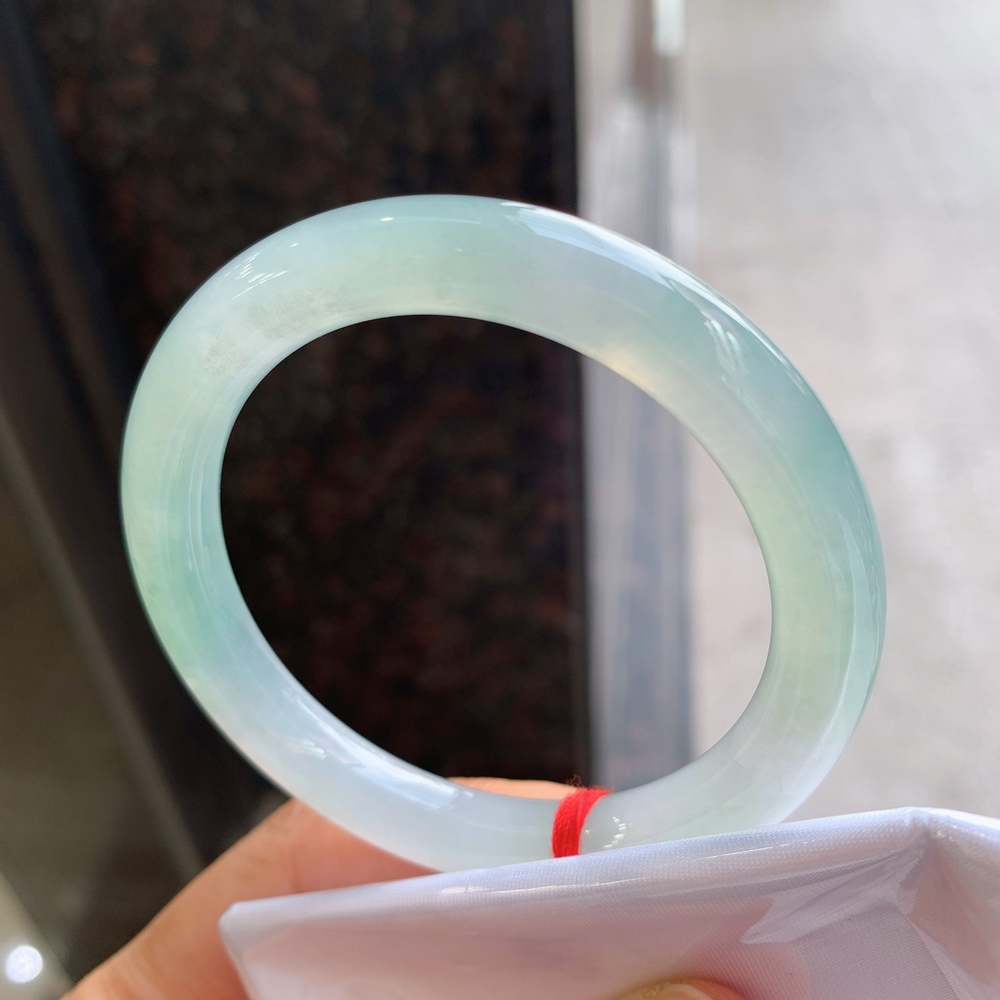 圆条冰晴飘花 微细纹 尺寸：51/8.7 冰润