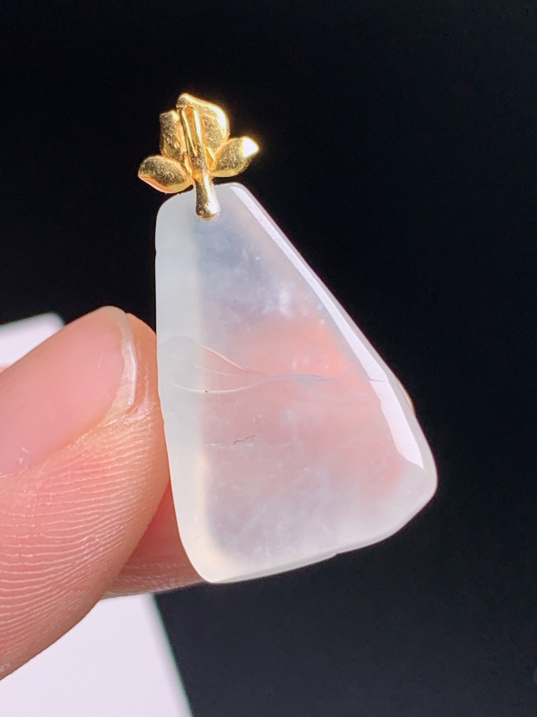 ️  随形竹节吊坠，玉质清透细腻刚性足，浅雕竹纹清雅脱俗 080720