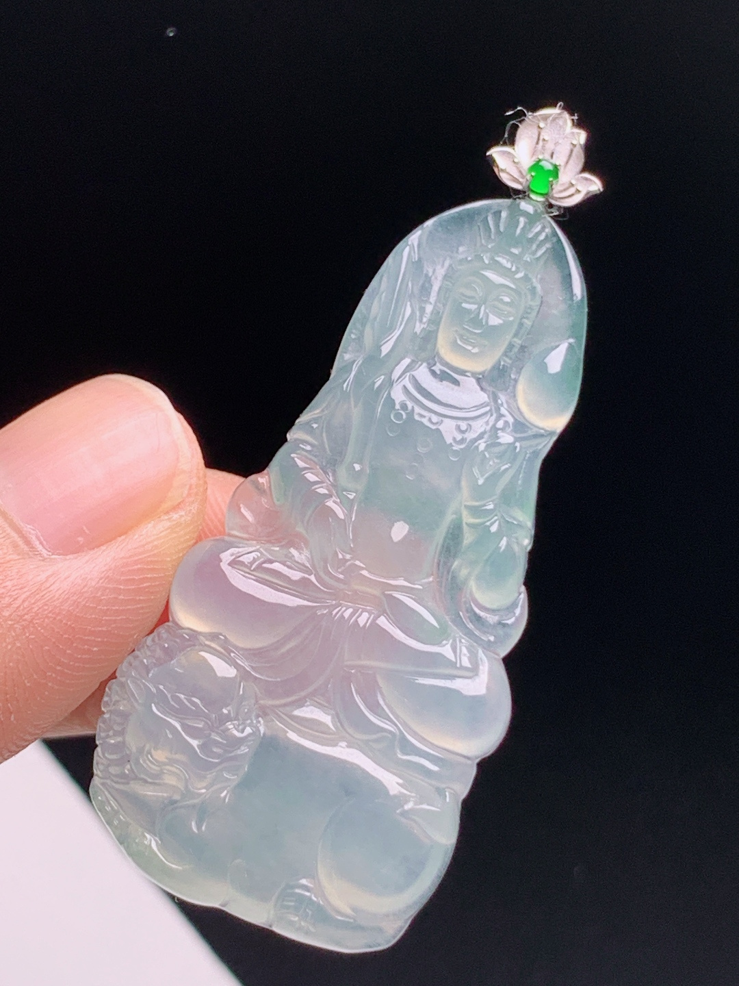️ 文殊菩萨吊坠，刚性十足通透起胶，法相庄严智慧护身 080720