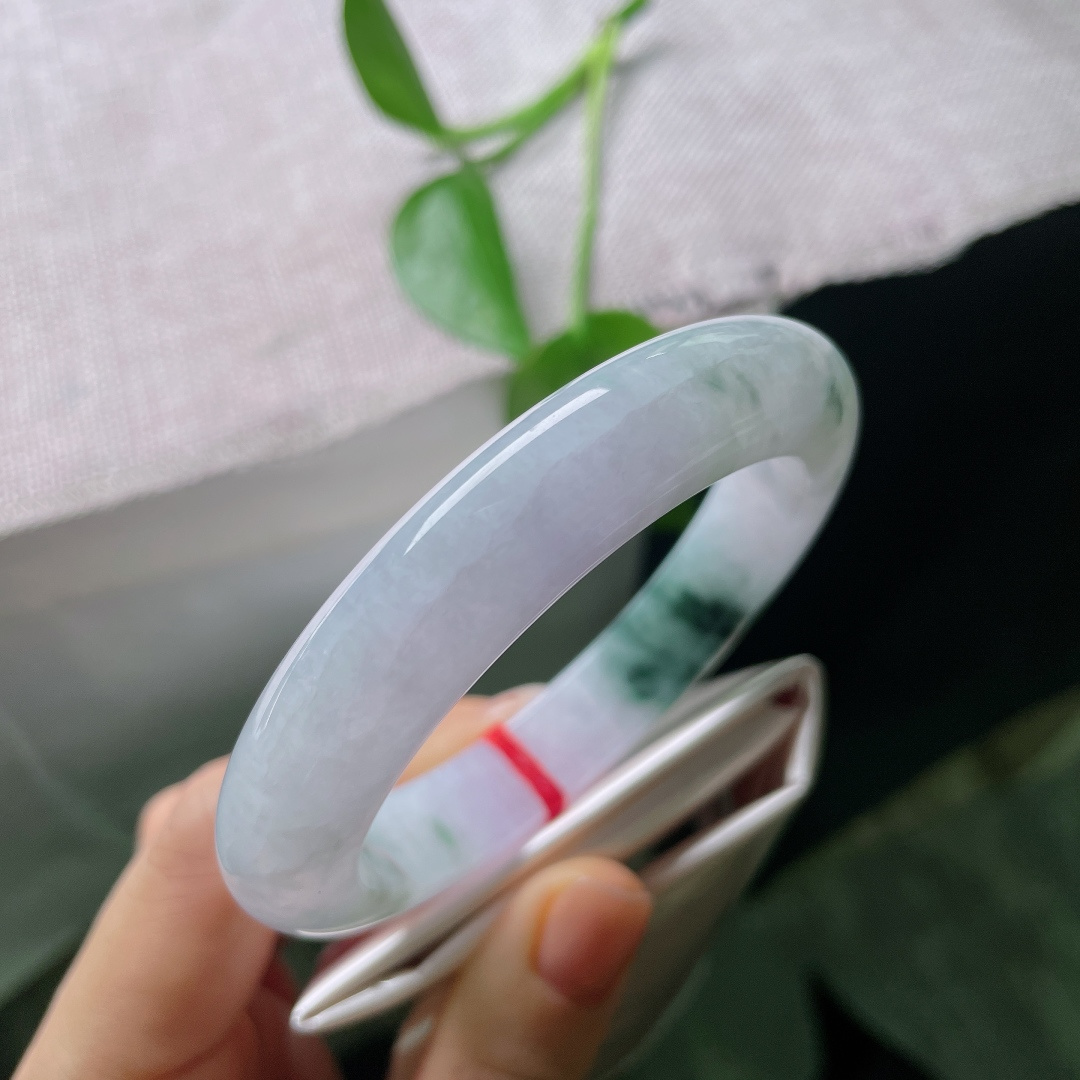 58.6/12.5/10.2，正圈，紫玉绕腕，紫气纳福，赠予挚爱，愿平安喜乐常伴左右，有纹，ss56434a
