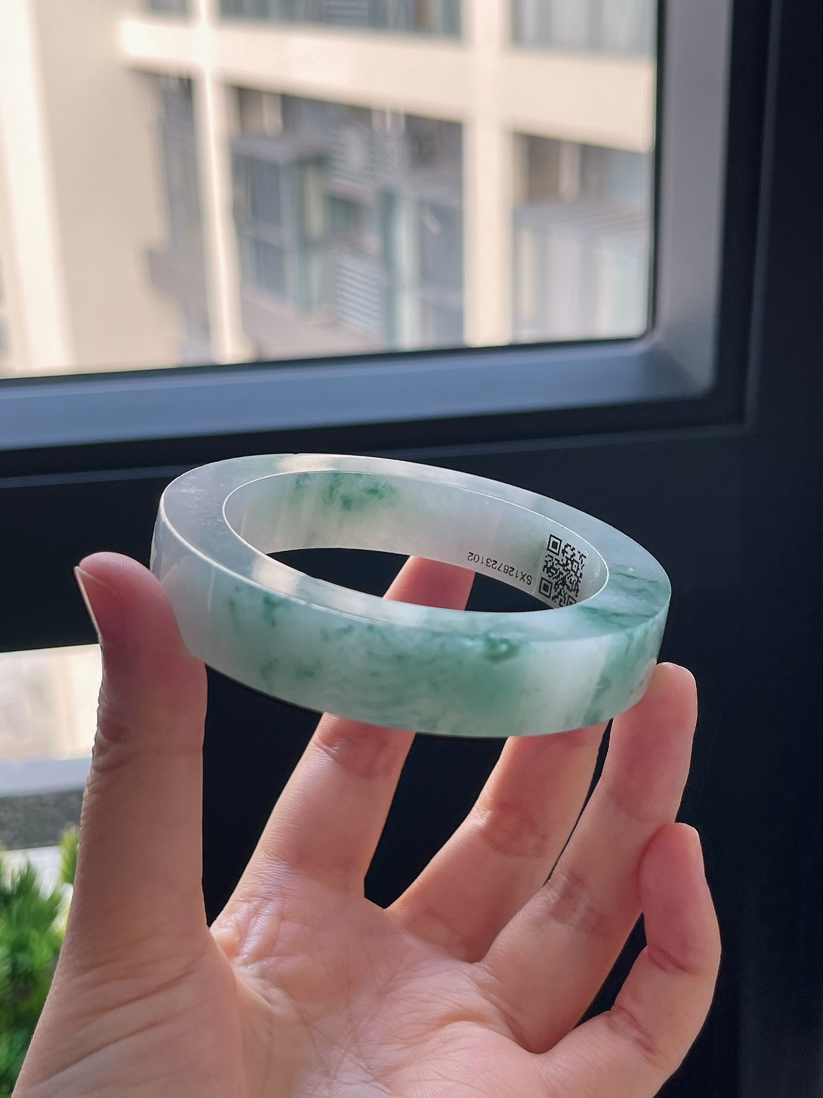 翡翠镯饼，⭕️正圈最大做58.5，最小做55.6