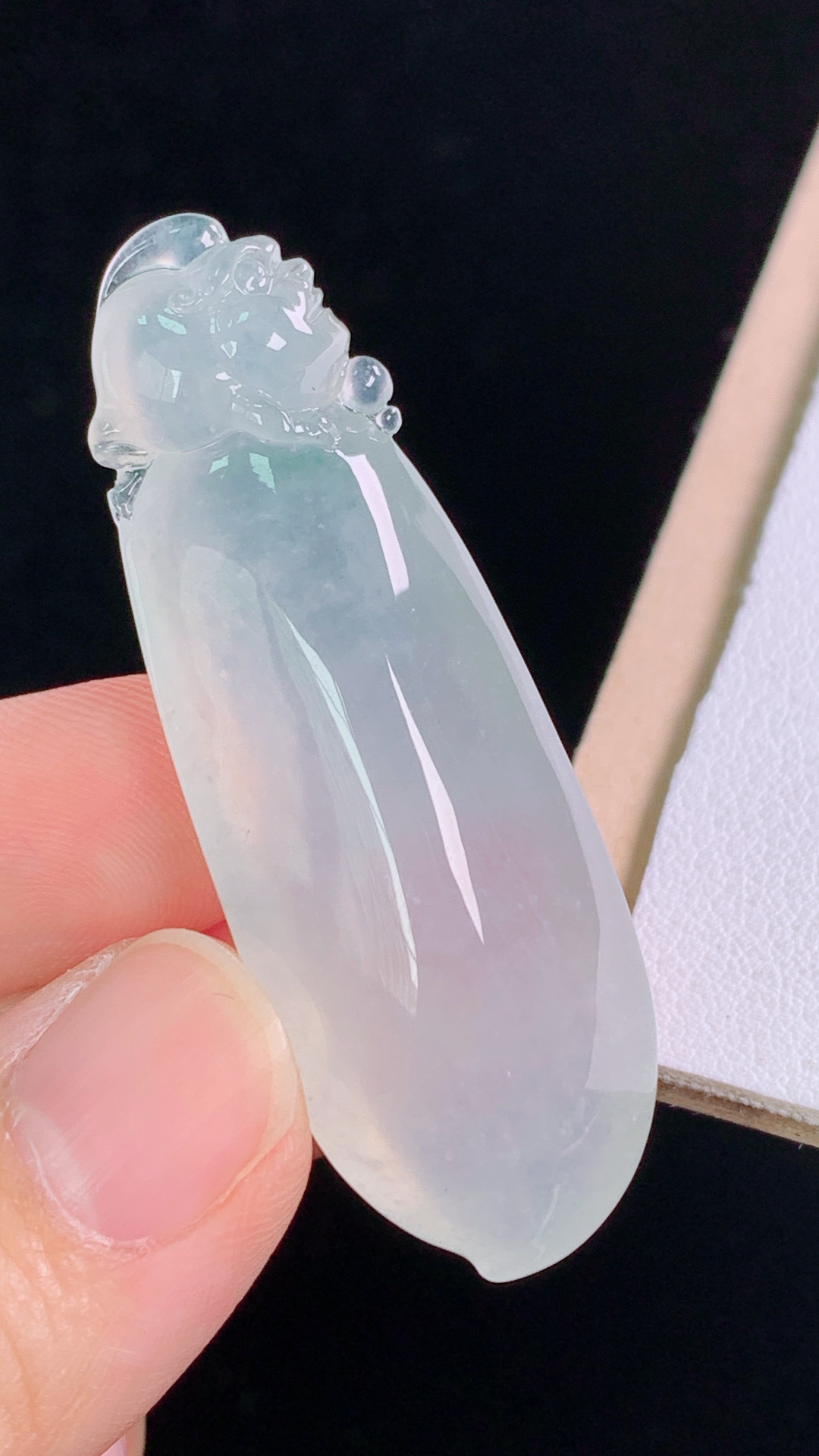 ️高冰福瓜种水，清透细腻，无裂尺寸:49.3-17.1-10.4mm 18