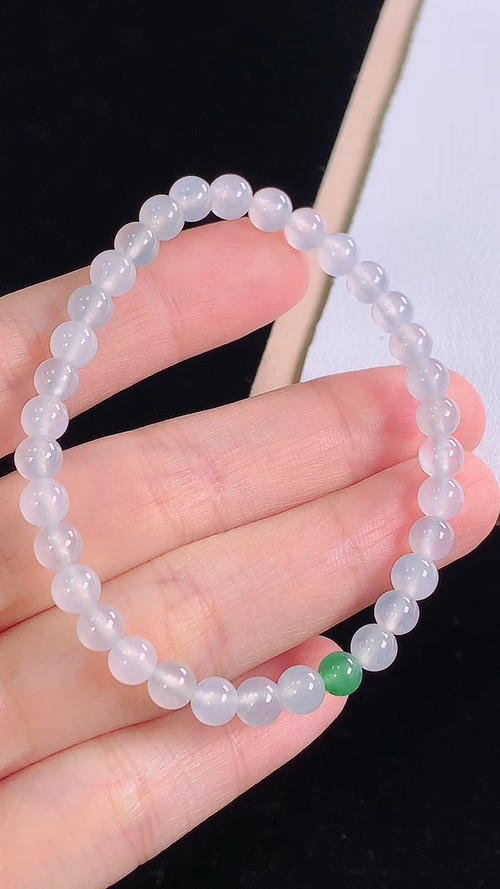 冰种手链，尺寸:5.2-5.2mm 20