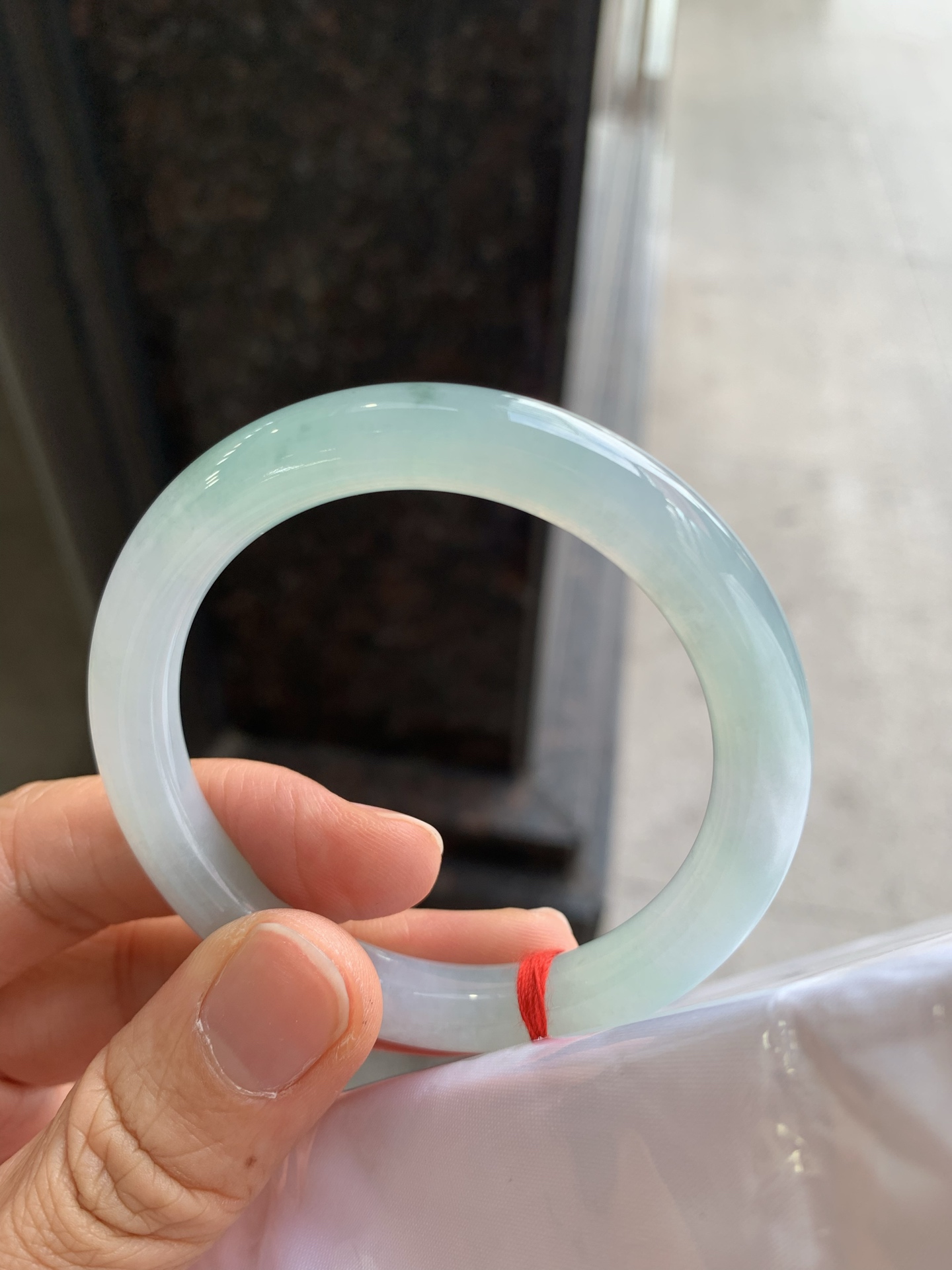 圆条冰晴飘花 微细纹 尺寸：51/8.7 冰润