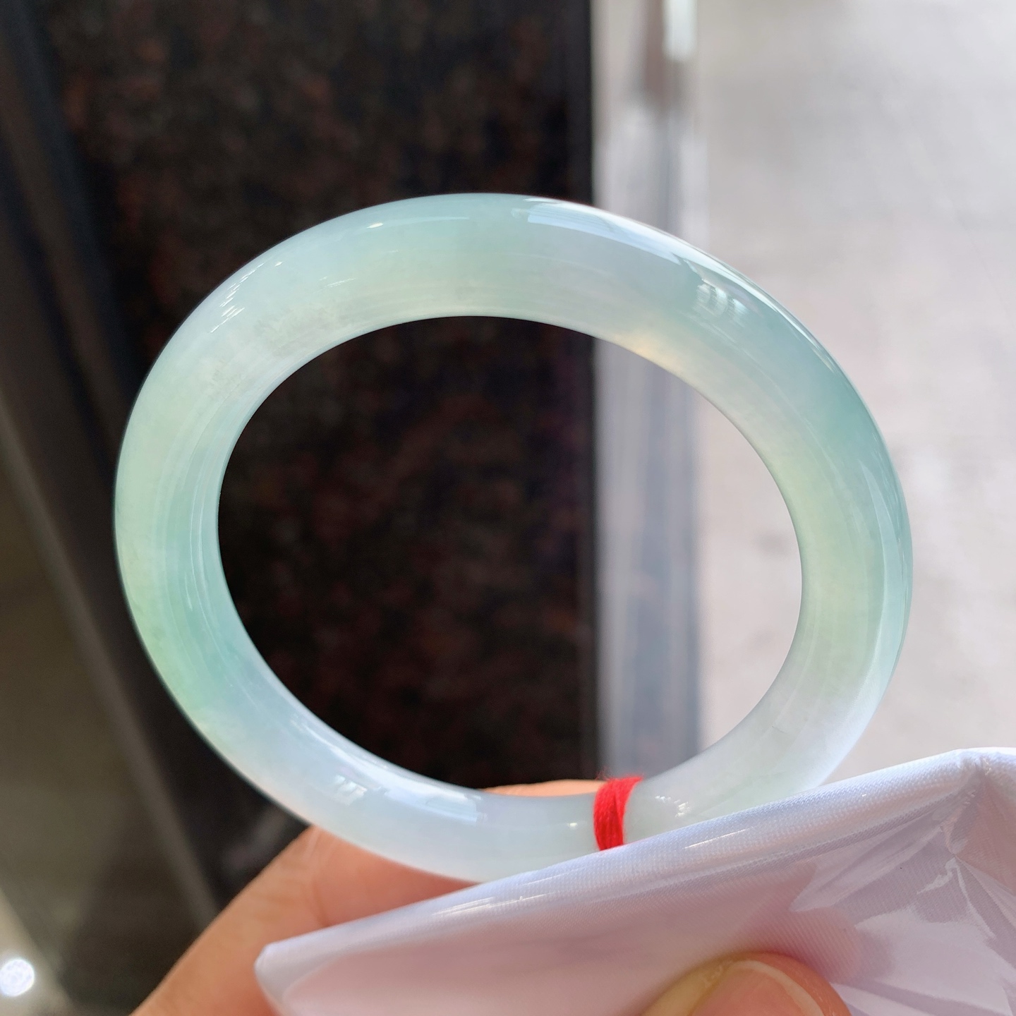 圆条冰晴飘花 微细纹 尺寸：51/8.7 冰润