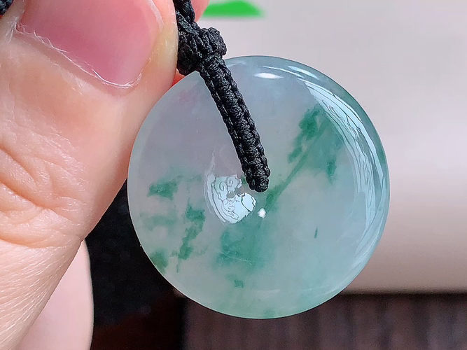 平安扣，无裂，尺寸26.0-5.1mm，包A附证书