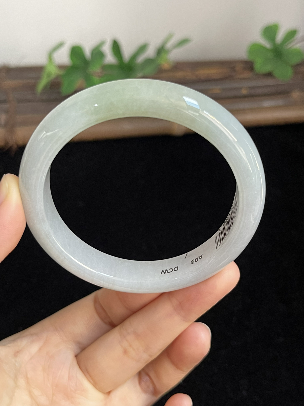 正圈56.6圈口，翡翠手镯