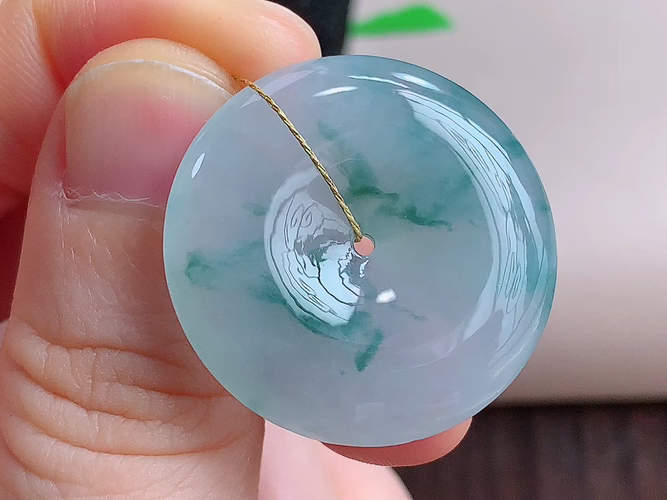 平安扣，无裂，尺寸27.7-5.7mm，包A附证书