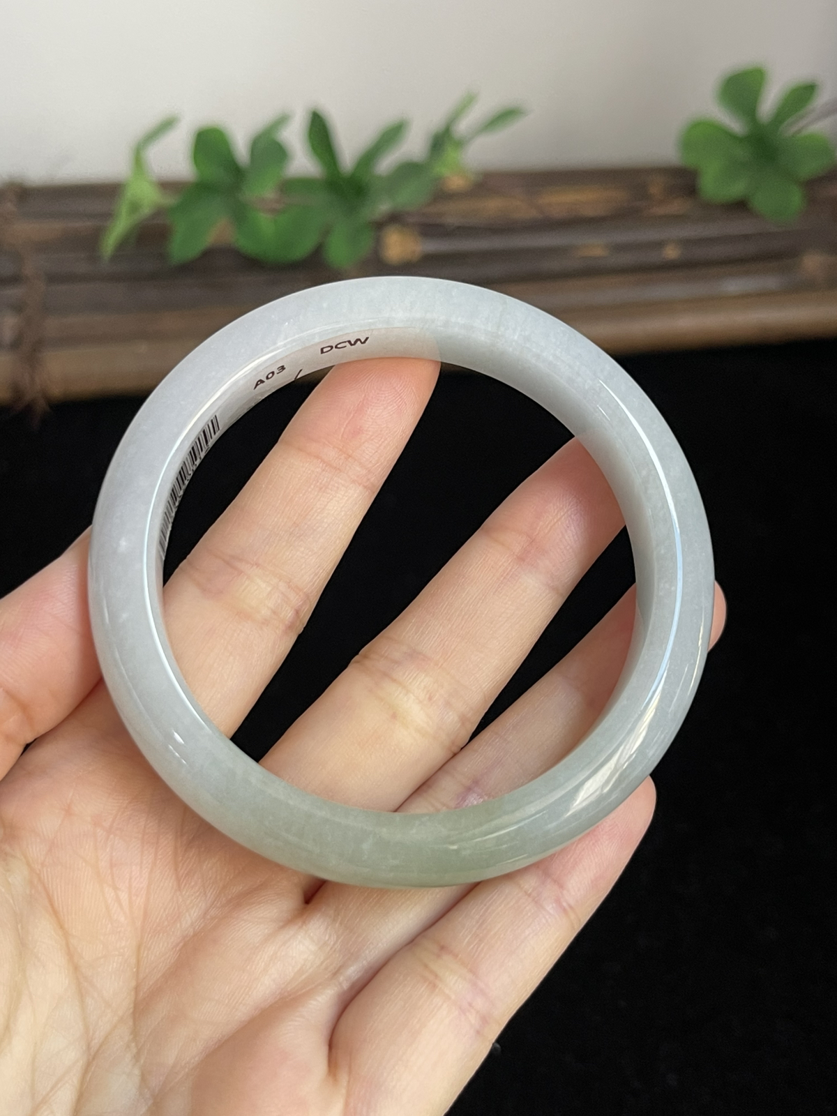 正圈56.6圈口，翡翠手镯