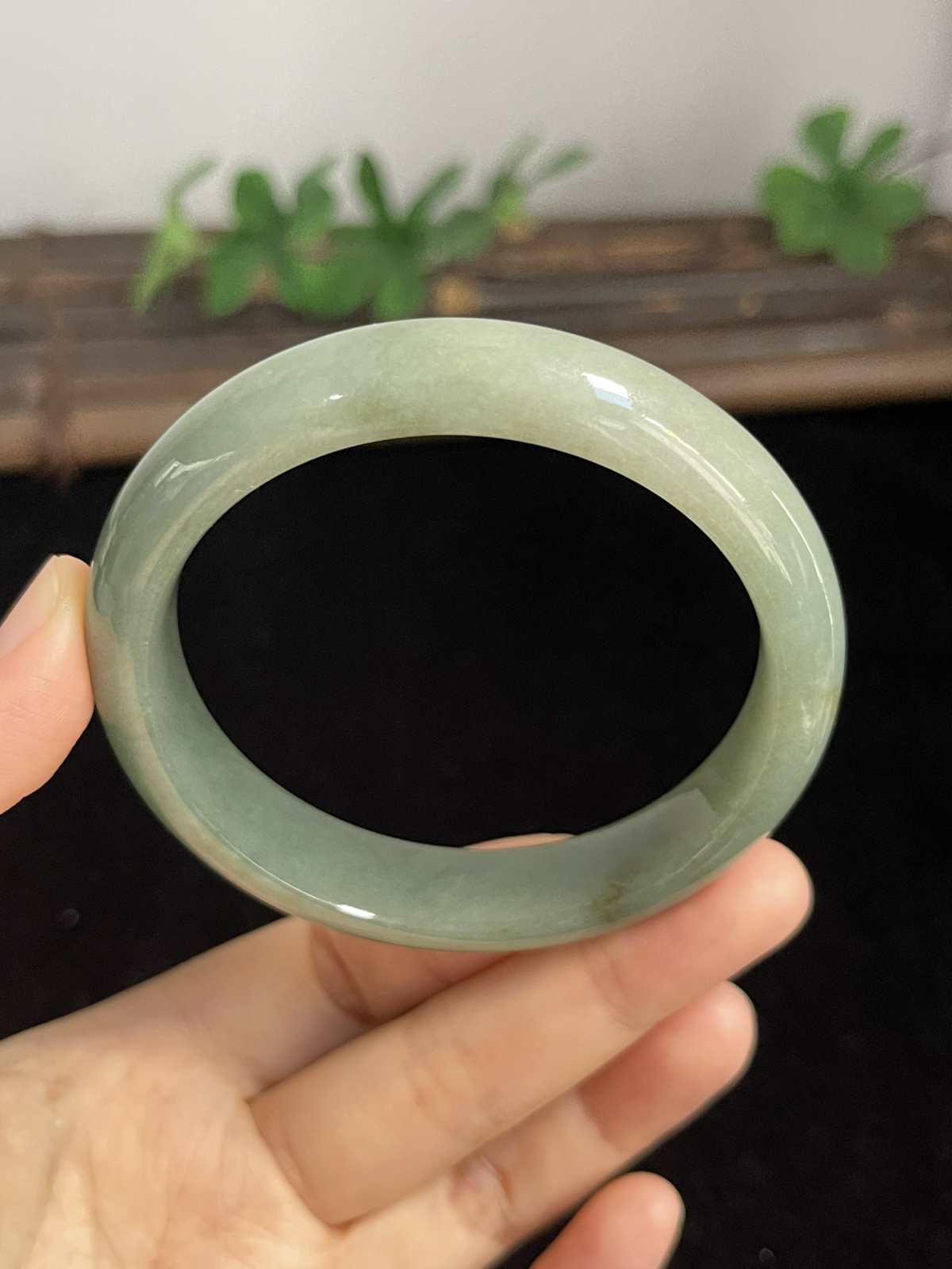 正圈56.7圈口，翡翠手镯