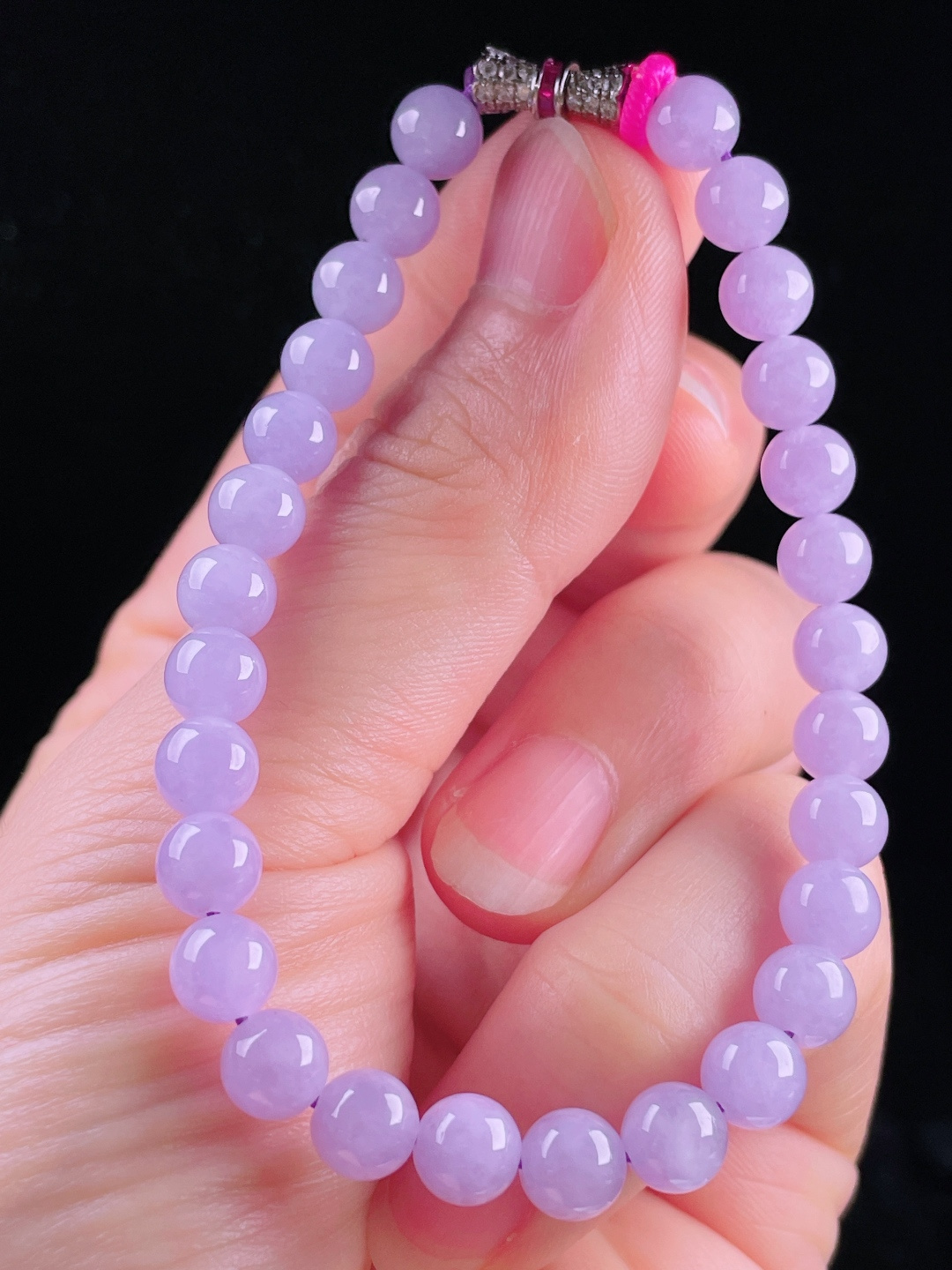 ️手串，老种起光，细底通透，尺寸：6.7mm0723