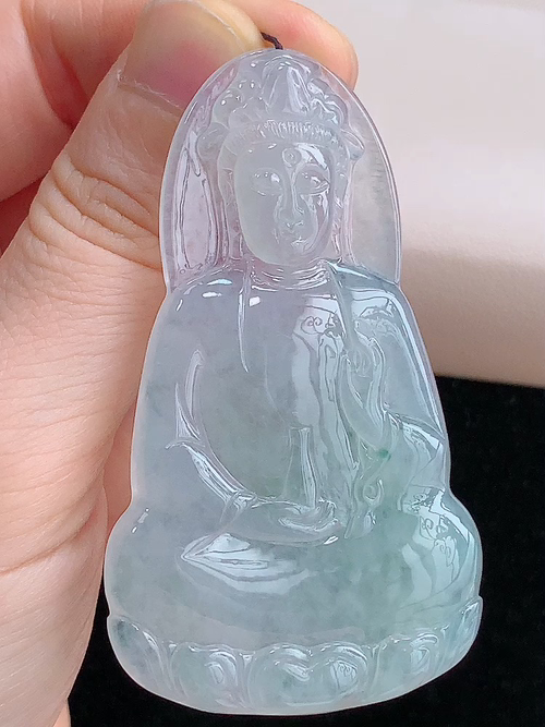 ️ 观音，尺寸66.0-37.7-5.7mm，包A附证书