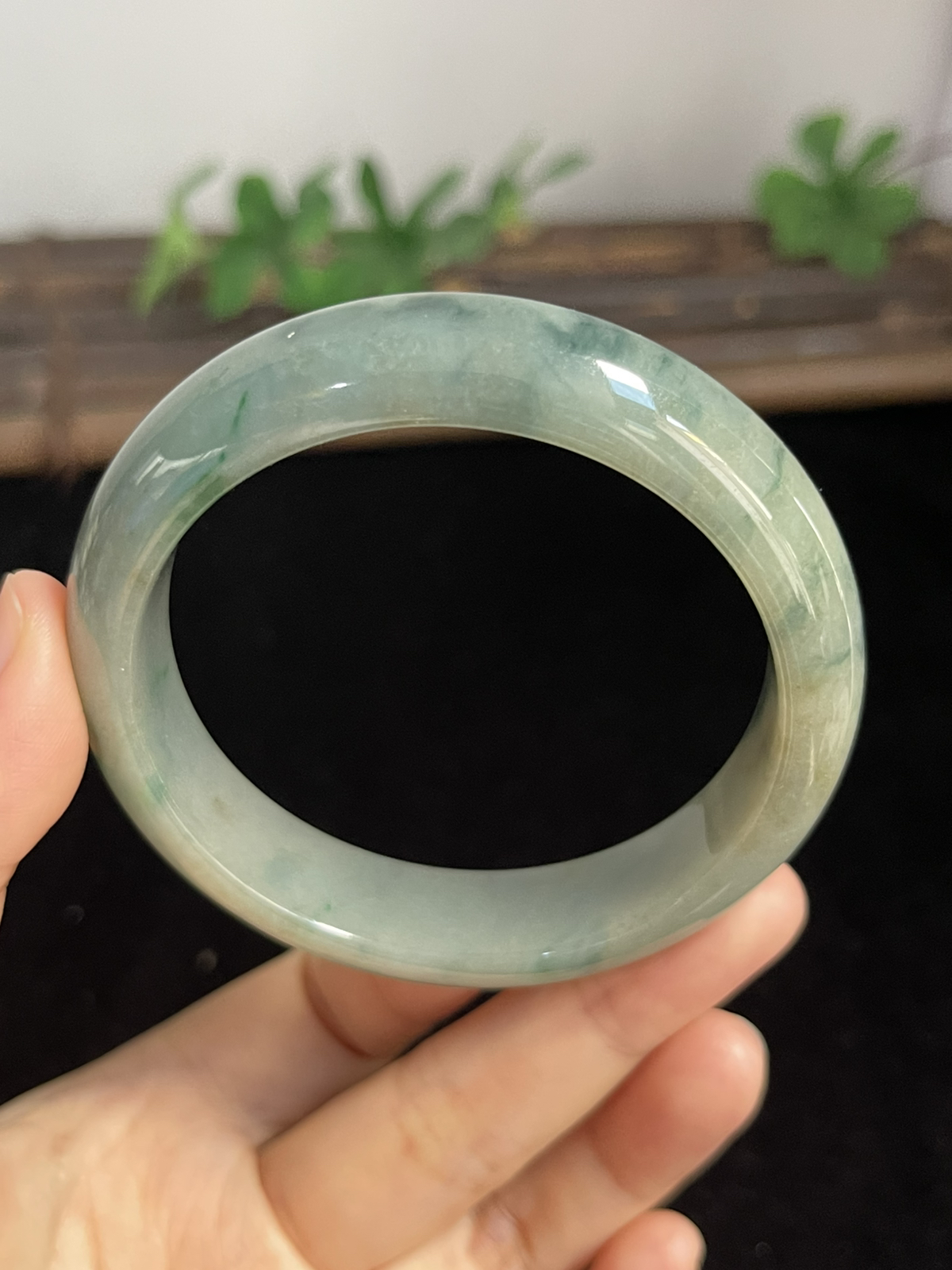 正圈56.7圈口，翡翠手镯