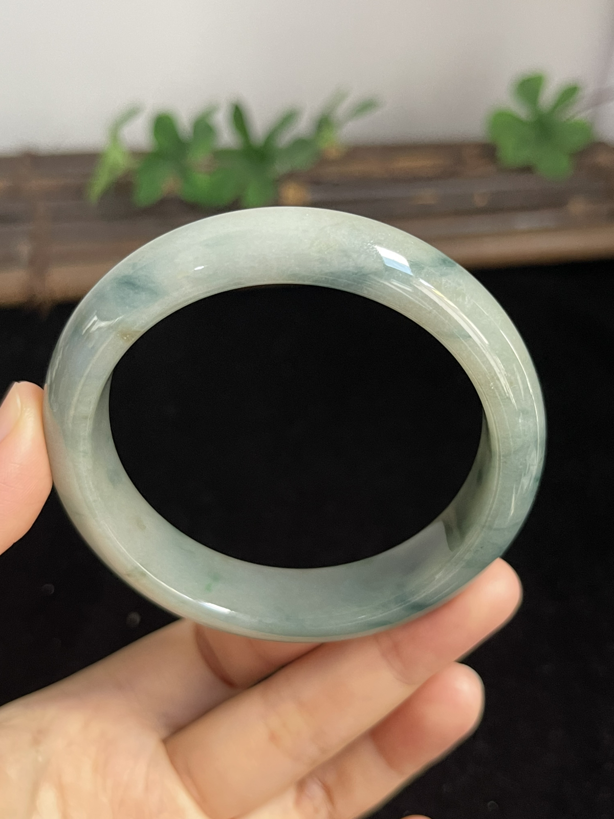 正圈56.7圈口，翡翠手镯