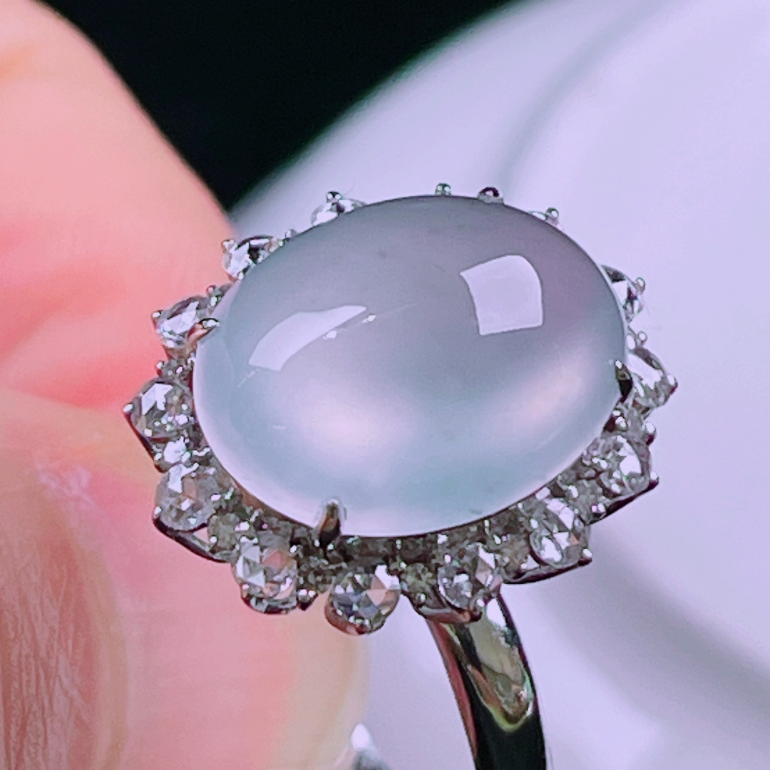 ️，老种起光，细底通透，尺寸：裸石13.2/11/6mm0723