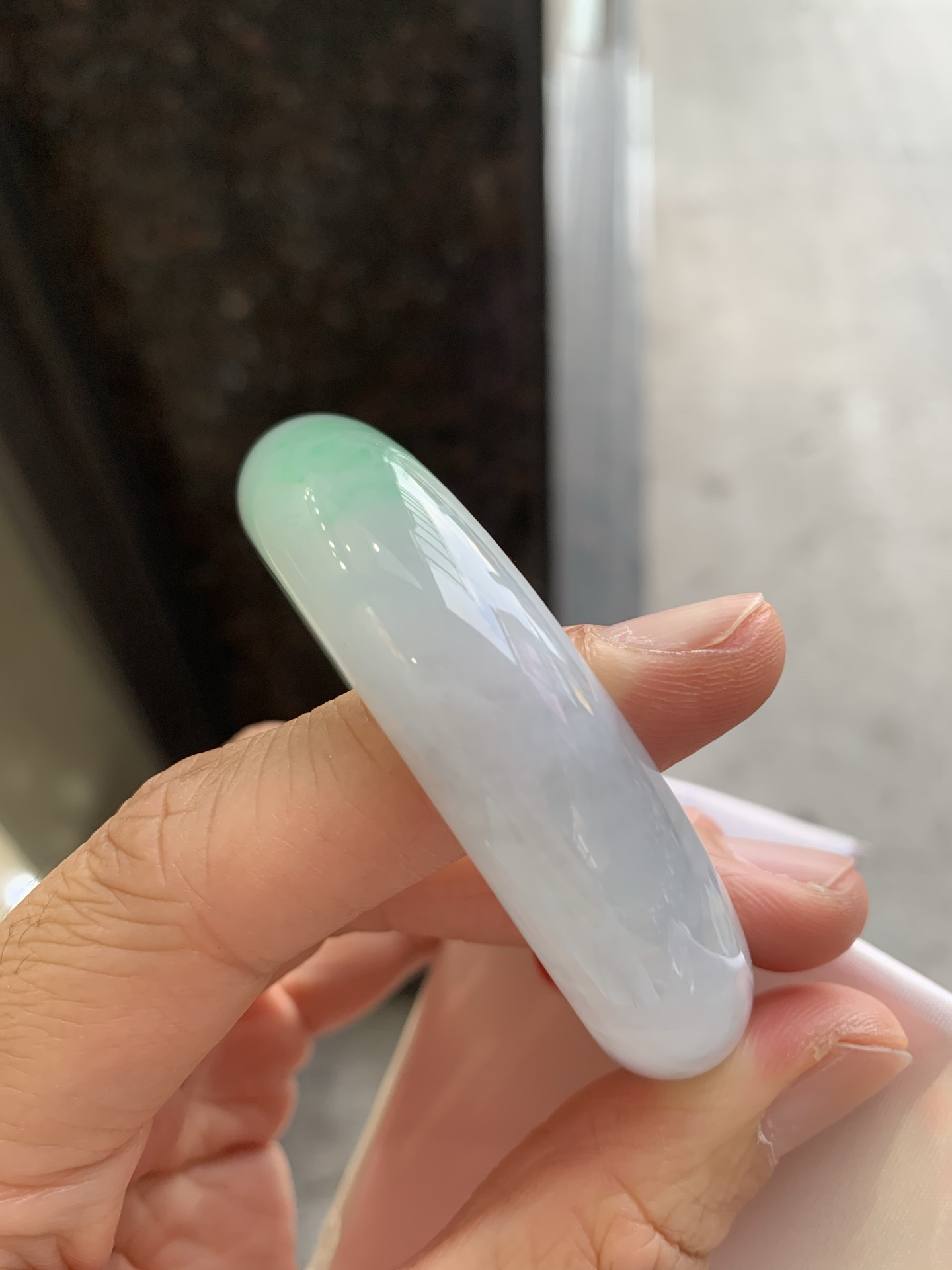 正圈冰飘绿 微棉 尺寸：55.4/15/8.5 版型好