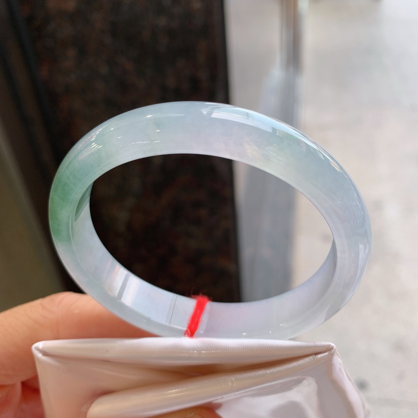 贵妃冰油 微细纹 尺寸：55.5/50/12/7 冰润
