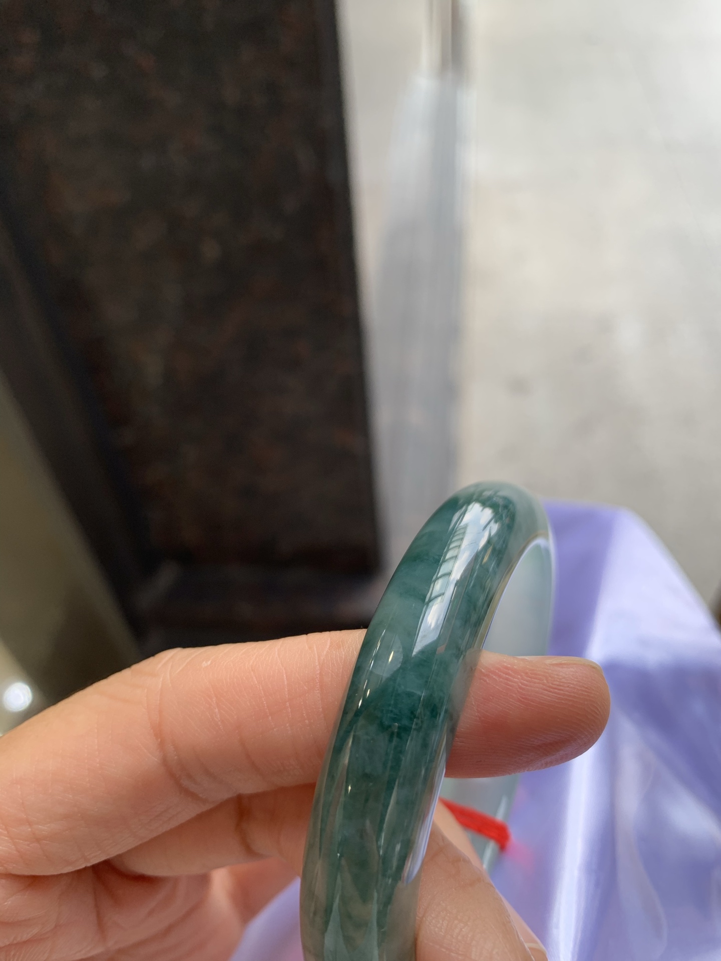 贵妃冰飘花 微细纹 尺寸：55.4/48/12.2/8 冰润