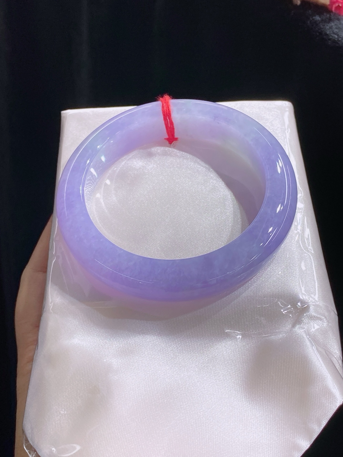 紫色正圈手镯，色泽满满，品质美镯，推荐，实物好看，尺寸54.5/13/9.5