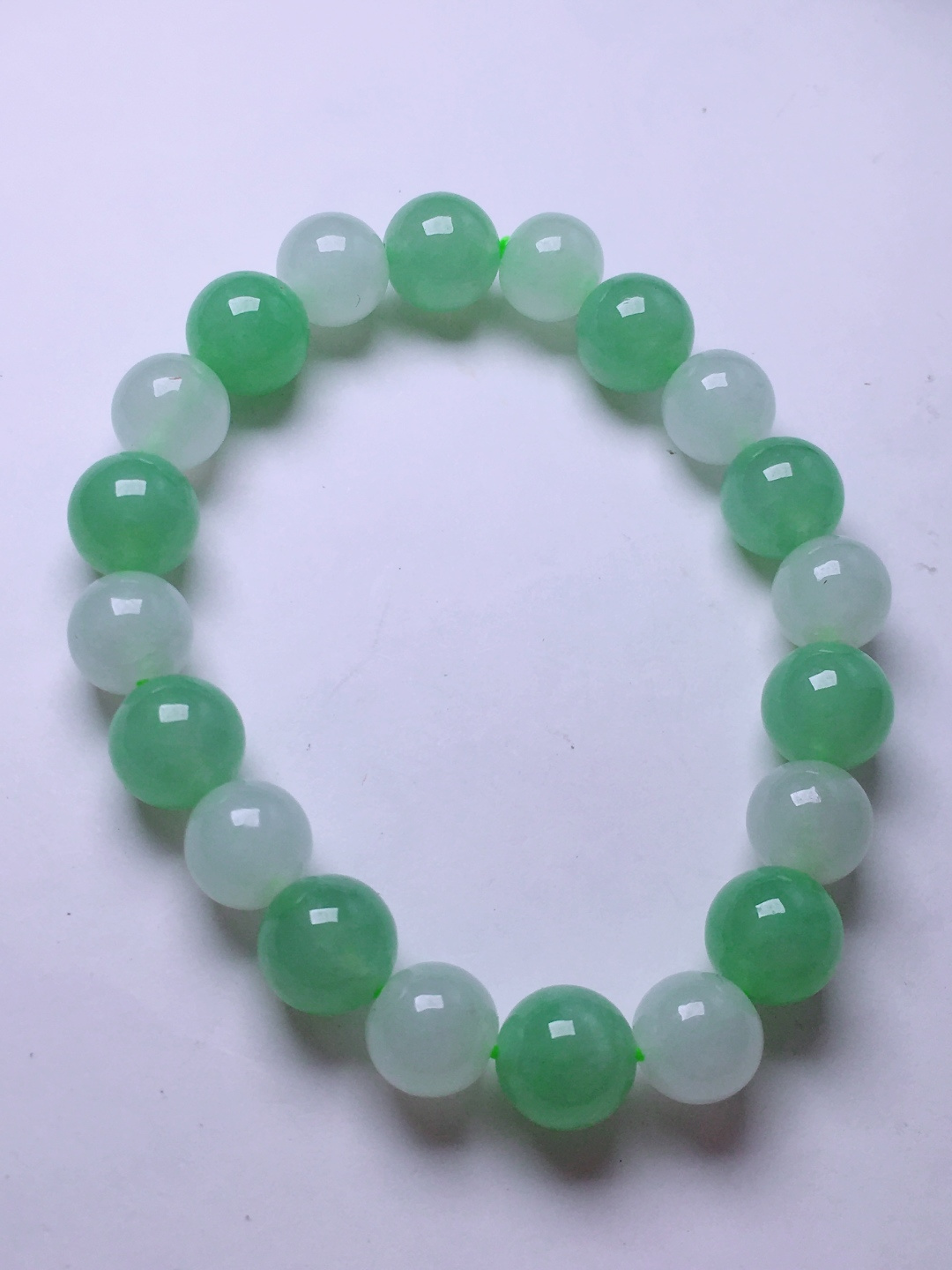 ️绿珠子手串，晶莹剔透，新颖时尚，9-10