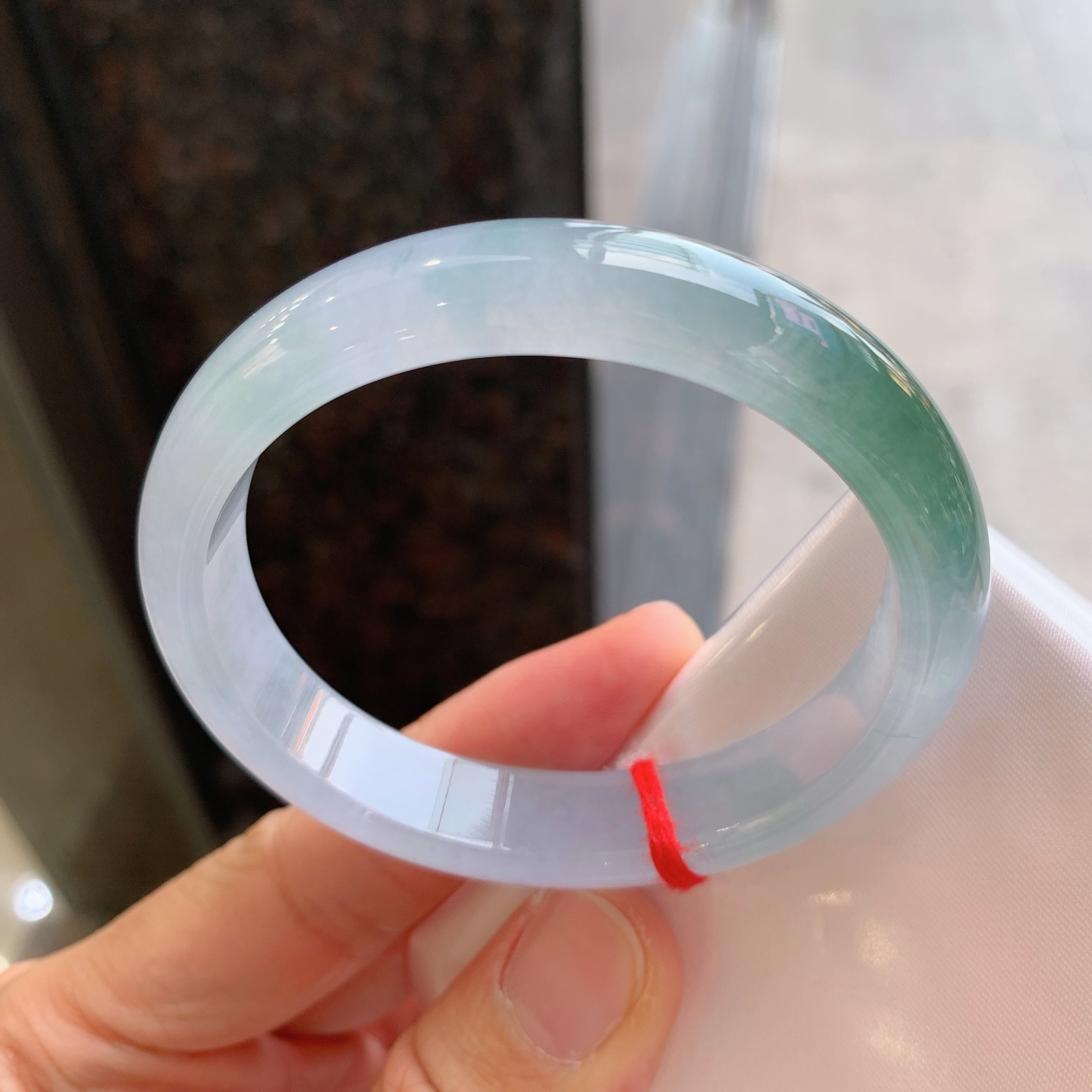 贵妃冰油 微细纹 尺寸：55.5/50/12/7 冰润
