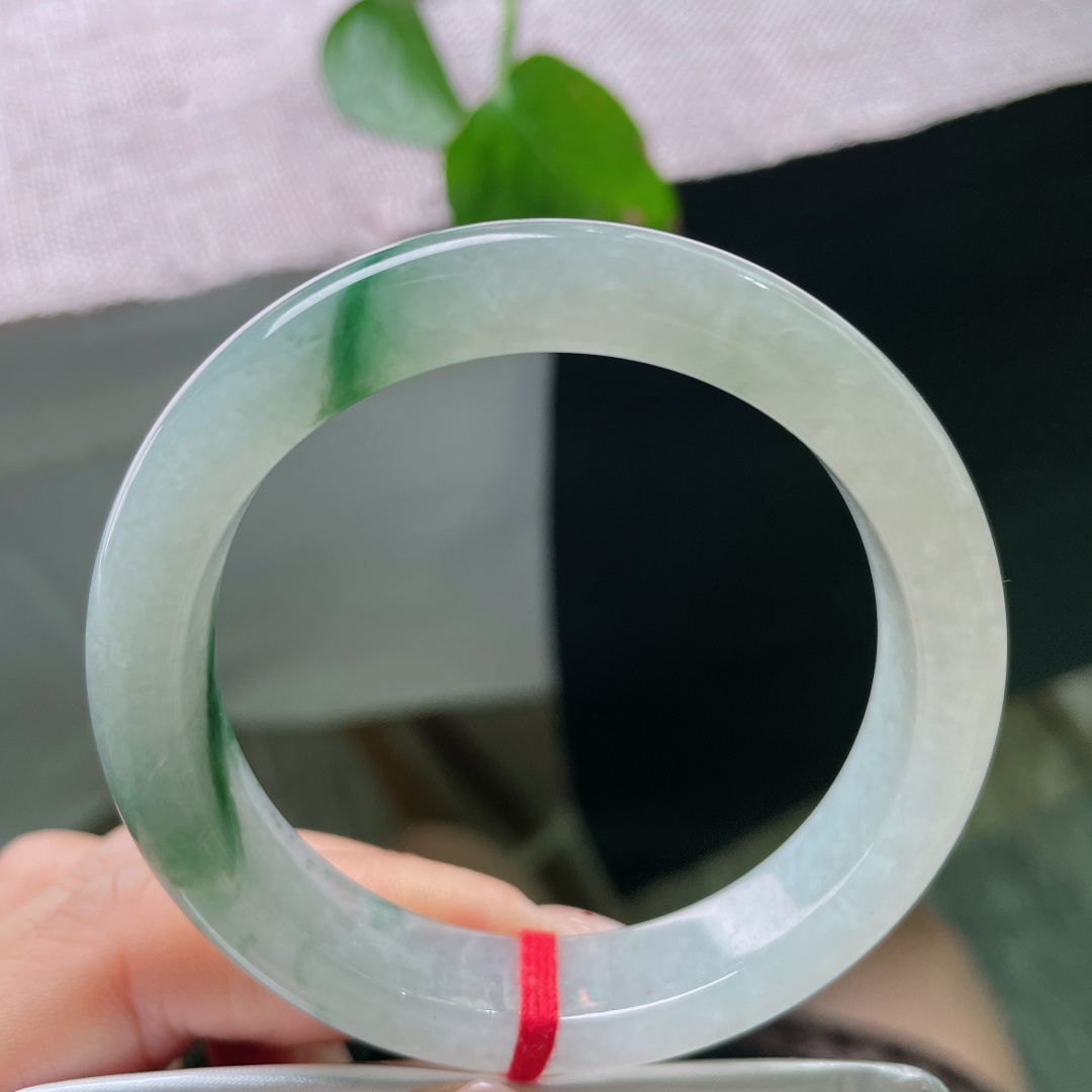 53.5/11.4/7.4，飘花正圈，水头好，种老，花开富贵，落落大方，有纹，56029a