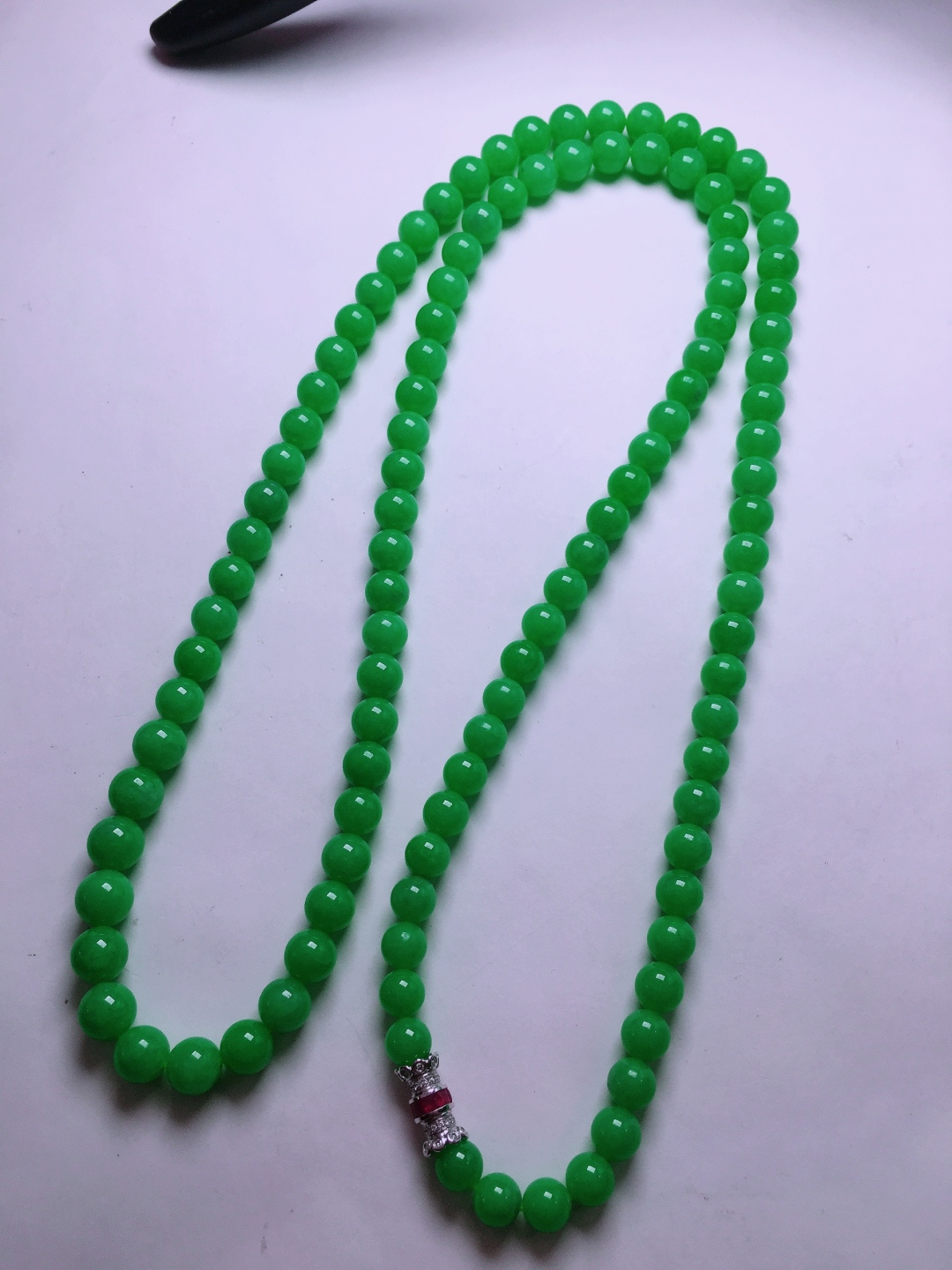 ️绿珠子项链，晶莹剔透，新颖时尚，6-6.8