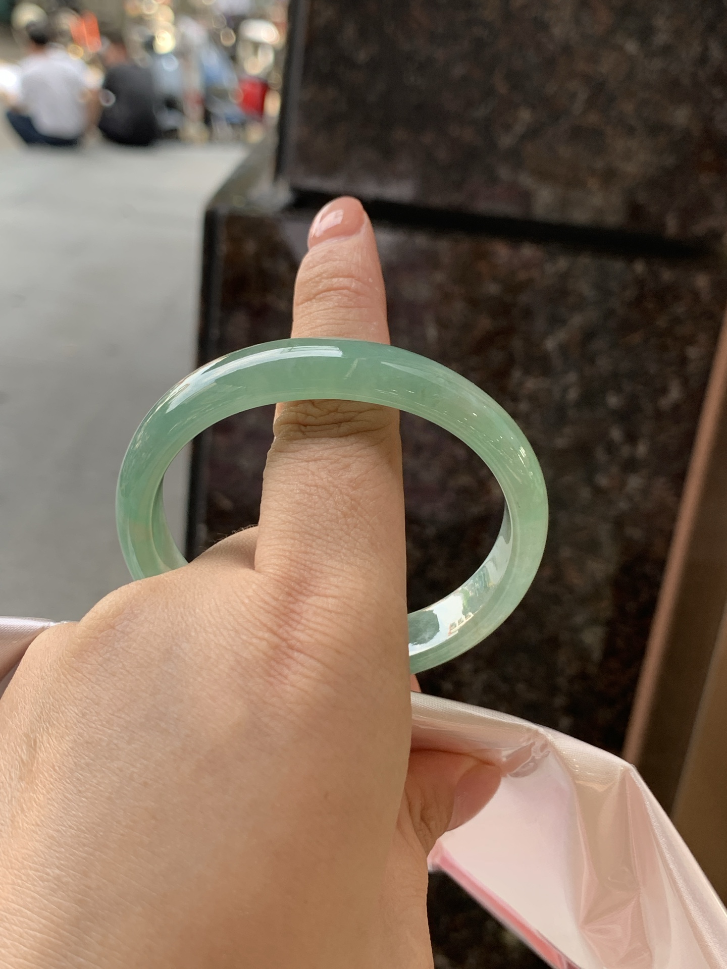湖水绿贵妃 53.3-46.8-12.1-6 0725-370-324 打灯冰晶纹