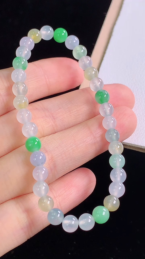 多彩手链，尺寸:5.4-5.4mm 20