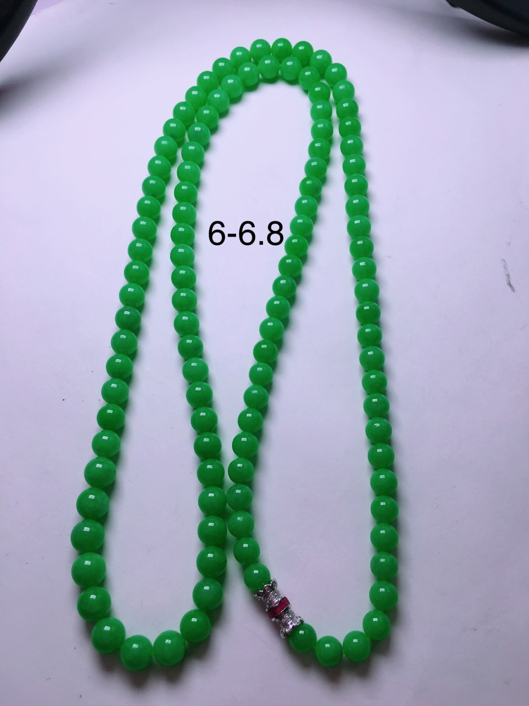 ️绿珠子项链，晶莹剔透，新颖时尚，6-6.8