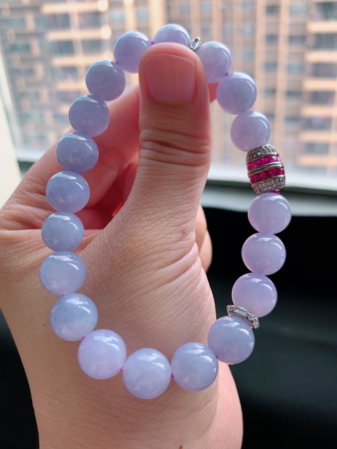 ️ 冰粉紫珠珠手串，柔紫凝韵，温润雅致，氛围感