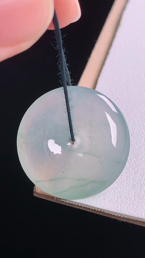 ️冰飘花平安扣，无裂，尺寸:24.2-4.4mm 19