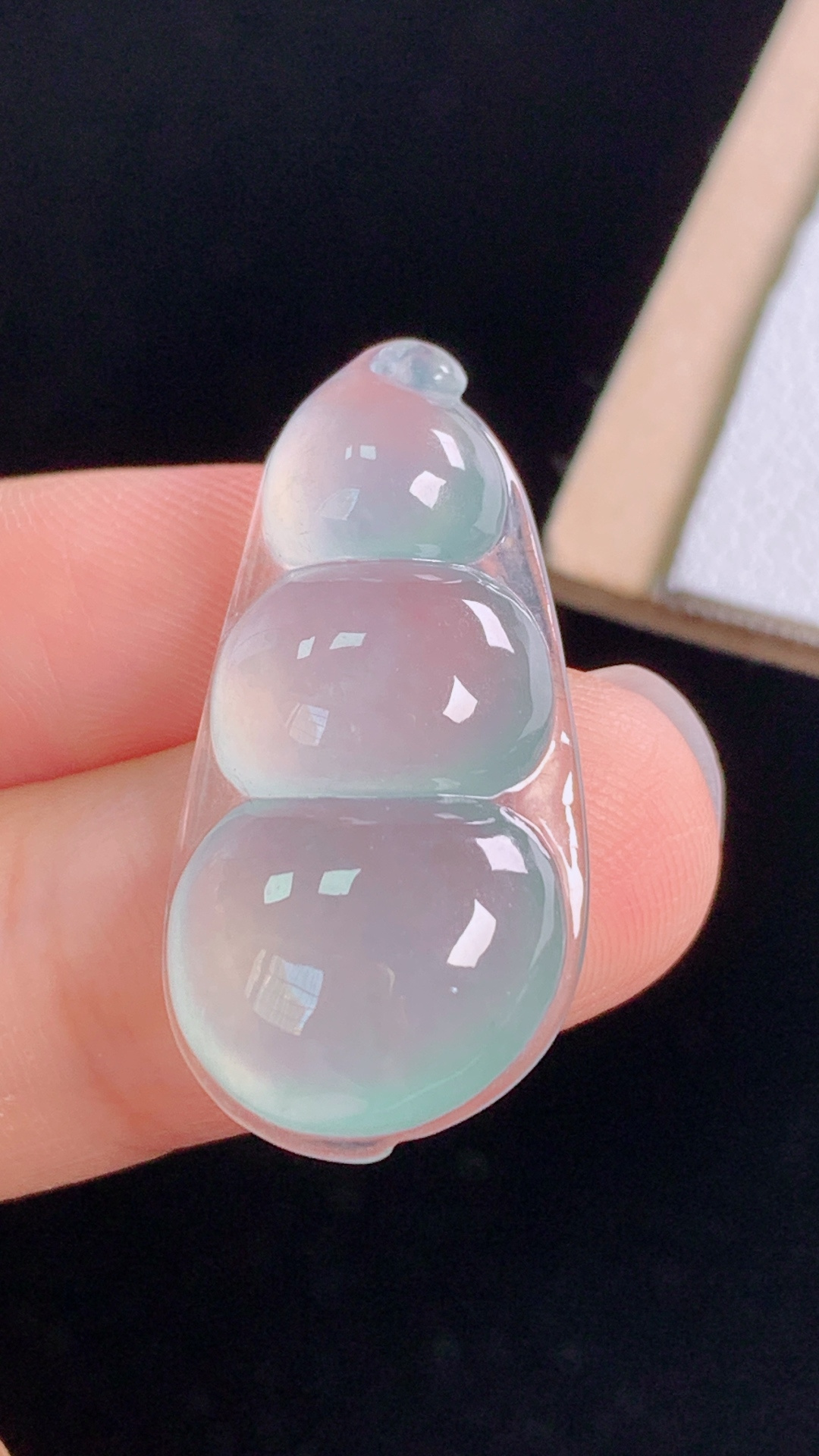 ️四季豆种水，晶莹剔透，无裂尺寸:28.7-14.4-6.4mm 21