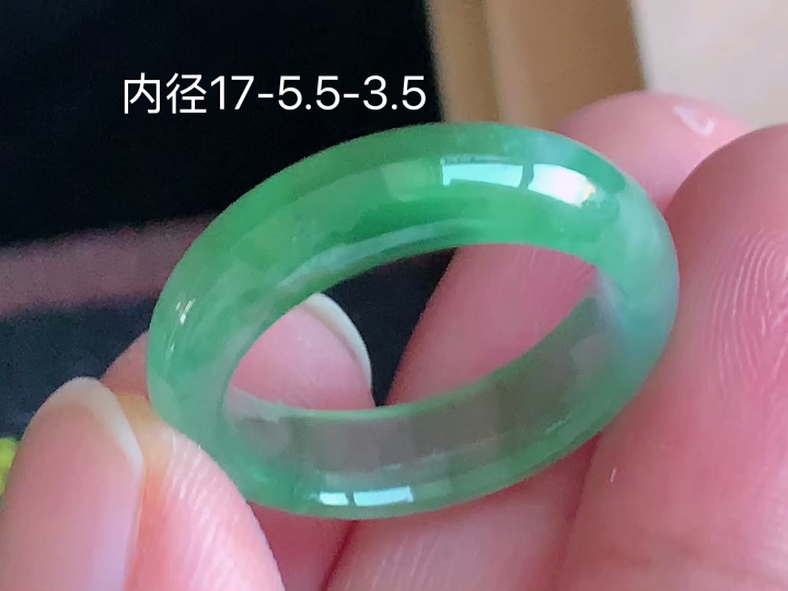 冰晴戒圈 无裂, 尺寸，17-5.5-3.5