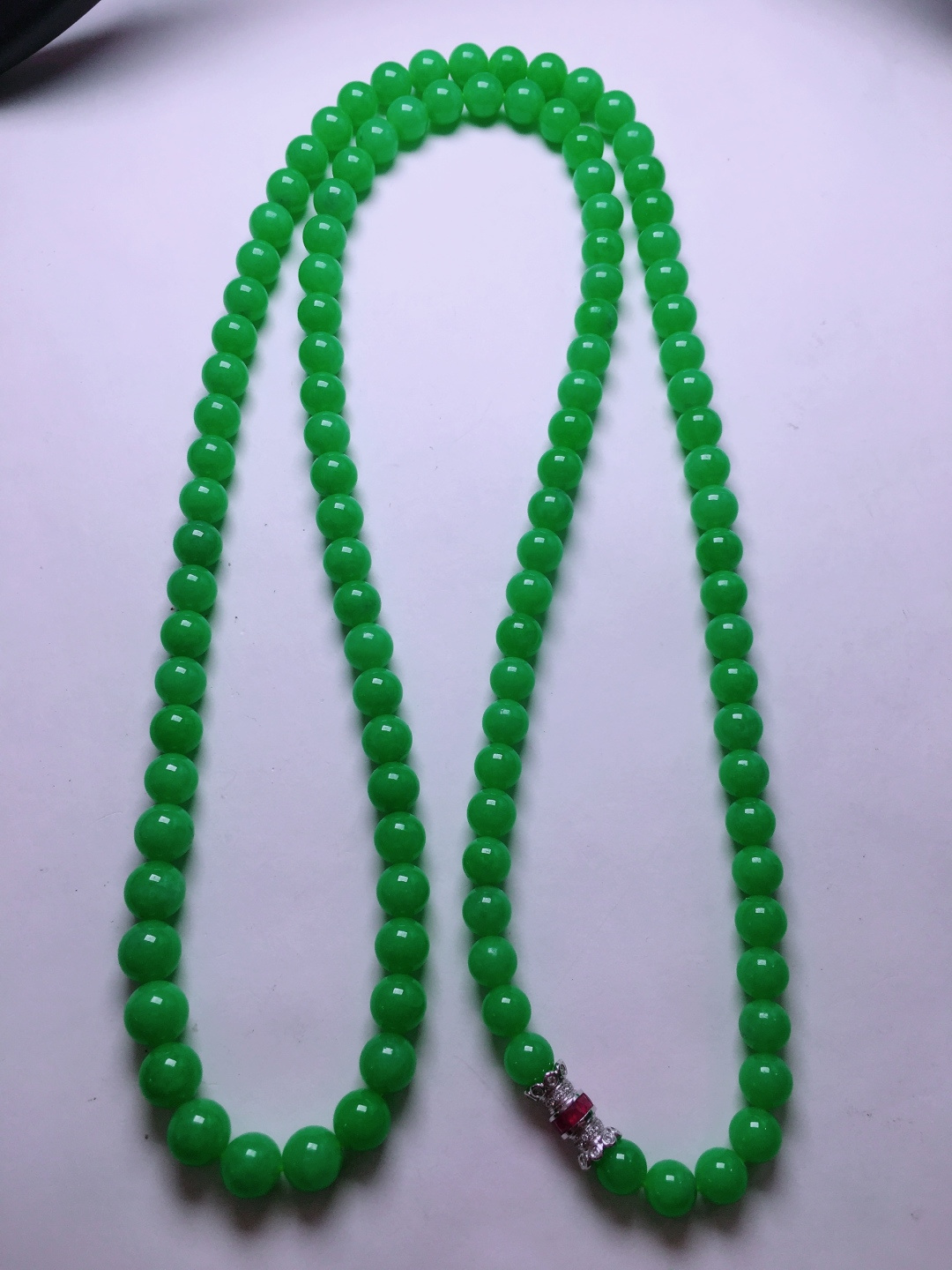 ️绿珠子项链，晶莹剔透，新颖时尚，6-6.8