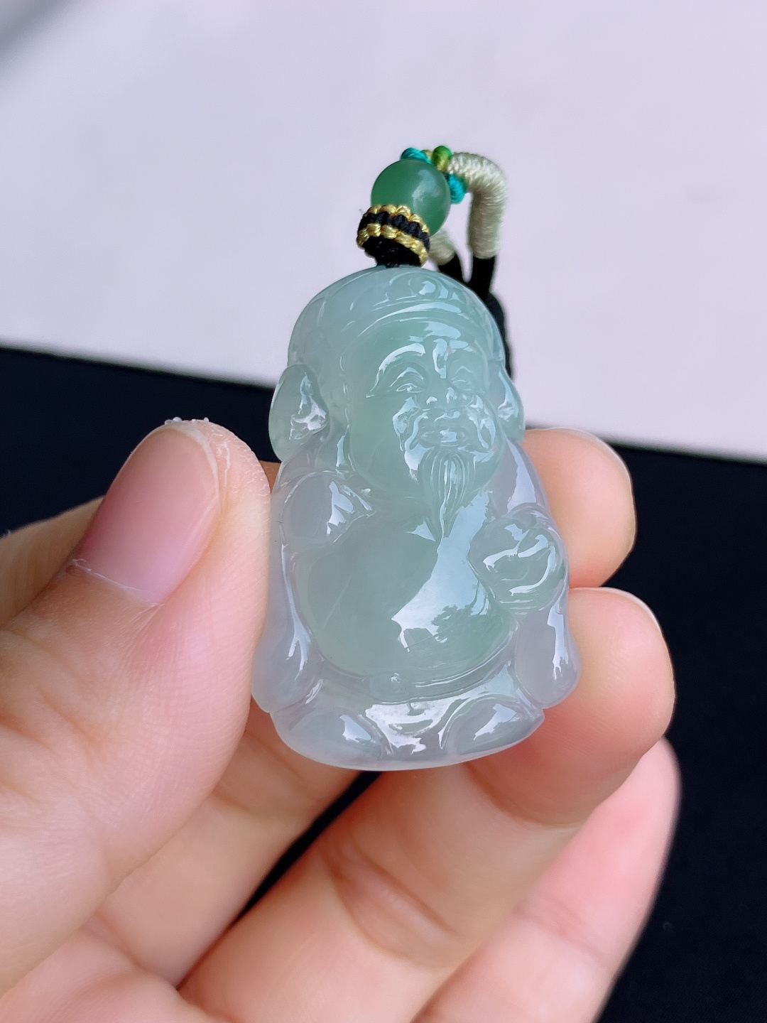 底色财神到，晶莹剔透，尺寸38/24/7.8/自然光实拍