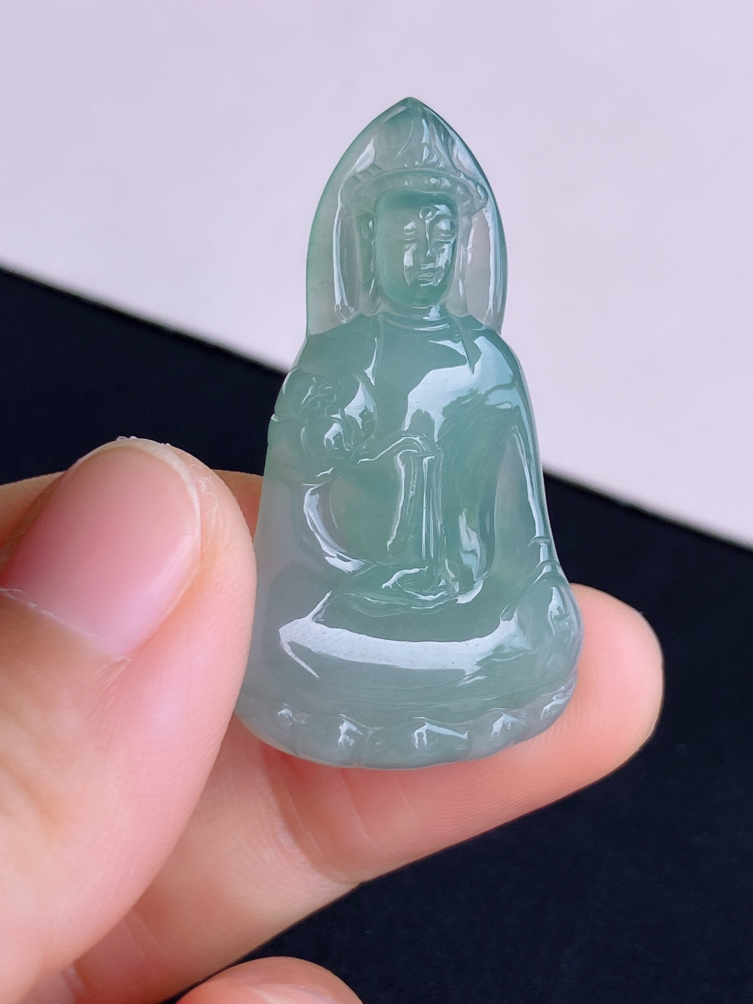 ️底色素衣观音，晶莹剔透，尺寸42/23.8/6/自然光实拍