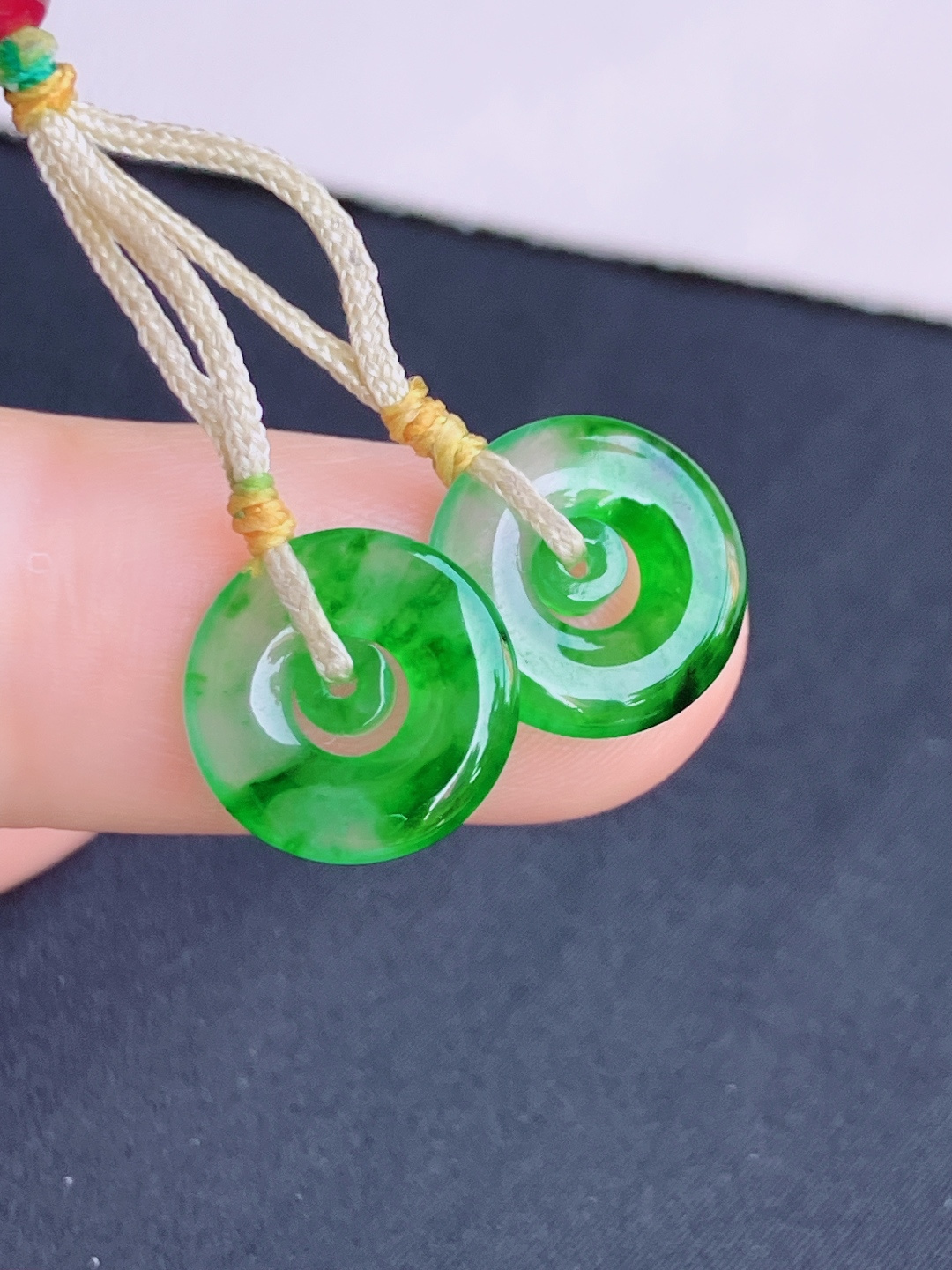 翠绿耳环，简约时尚，尺寸11/2.3/自然光实拍