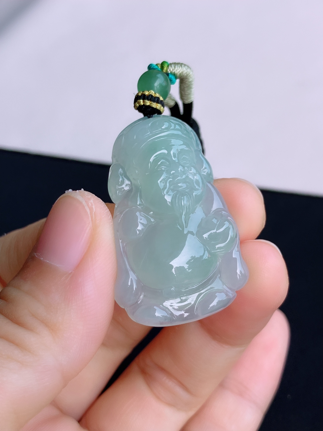 底色财神到，晶莹剔透，尺寸38/24/7.8/自然光实拍