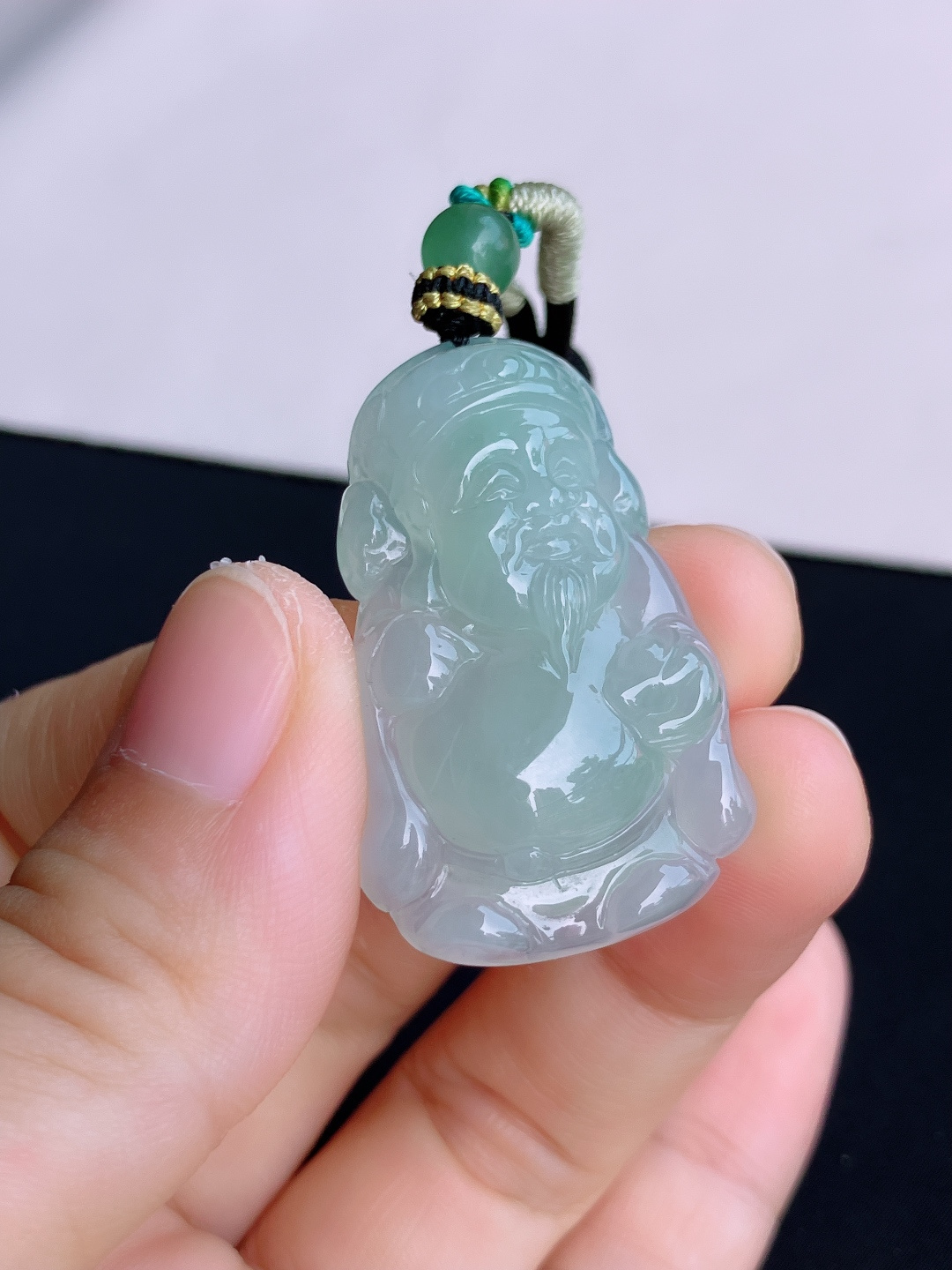 底色财神到，晶莹剔透，尺寸38/24/7.8/自然光实拍