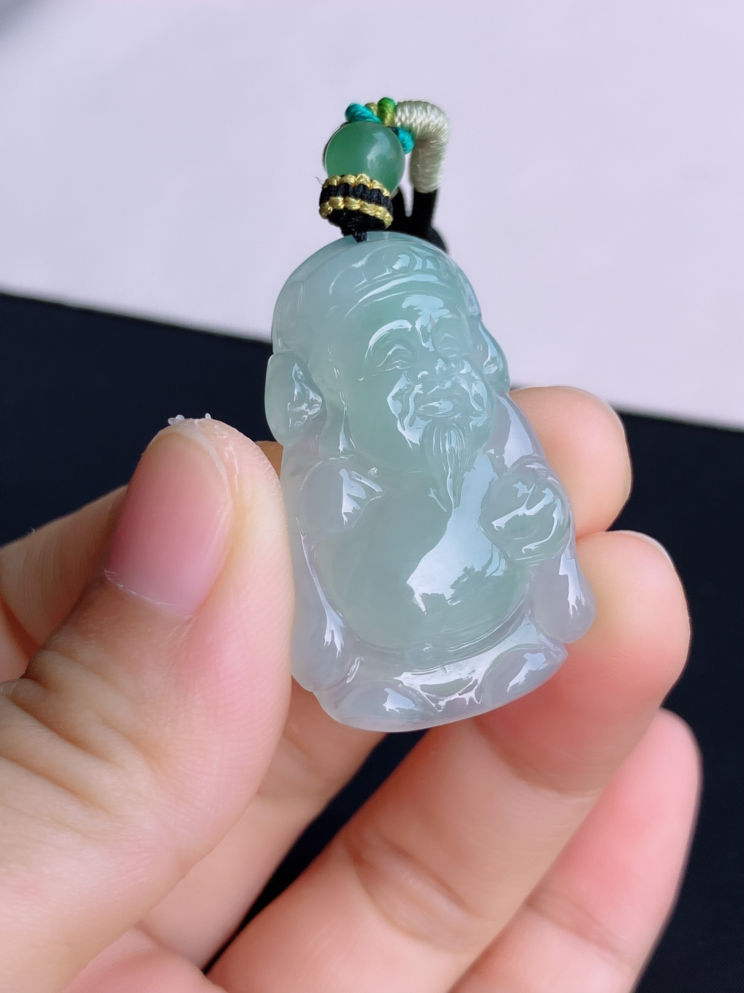 底色财神到，晶莹剔透，尺寸38/24/7.8/自然光实拍