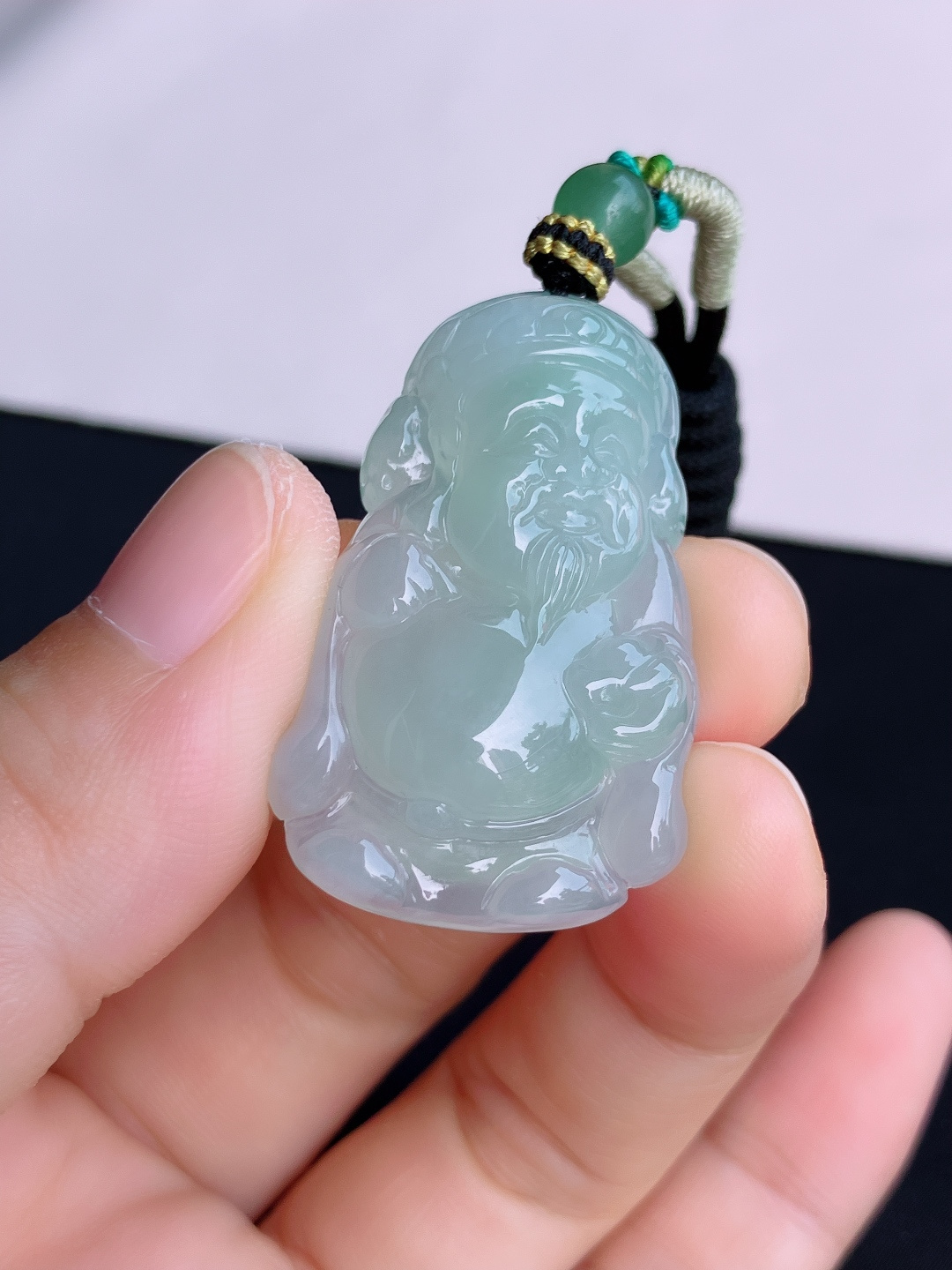 底色财神到，晶莹剔透，尺寸38/24/7.8/自然光实拍