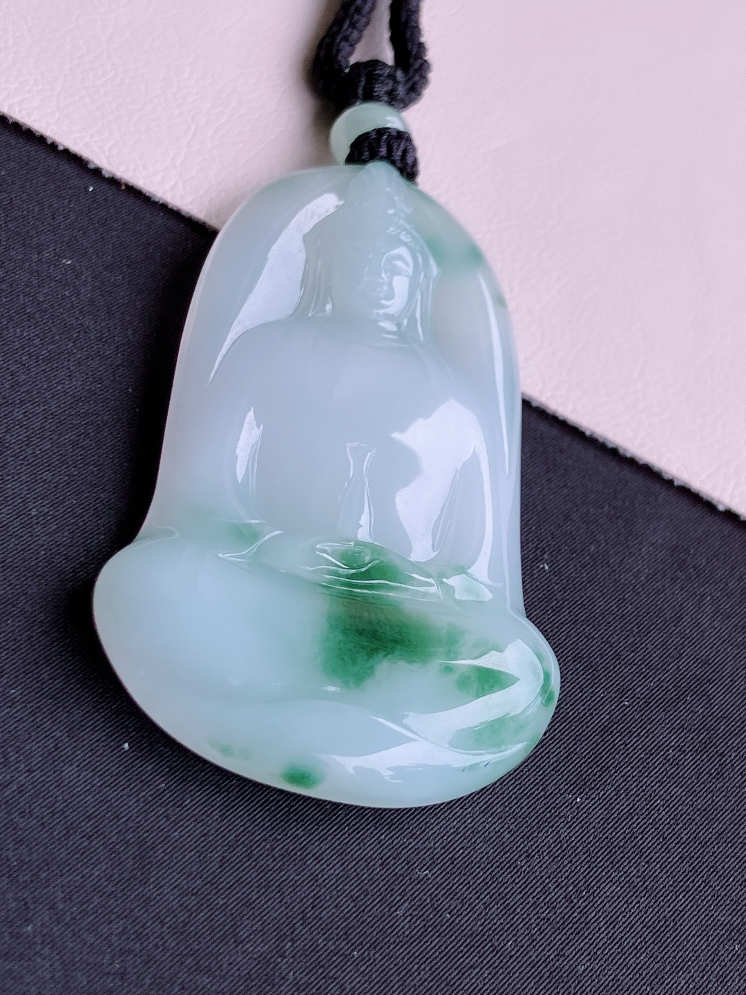 冰飘花素衣观音，细腻精致，尺寸55/34/6/自然光实拍